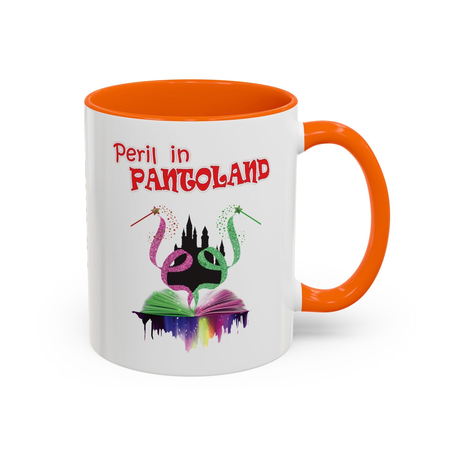 🎭 Hutton Drama Club – “Peril in Pantoland” Accent Coffee Mug