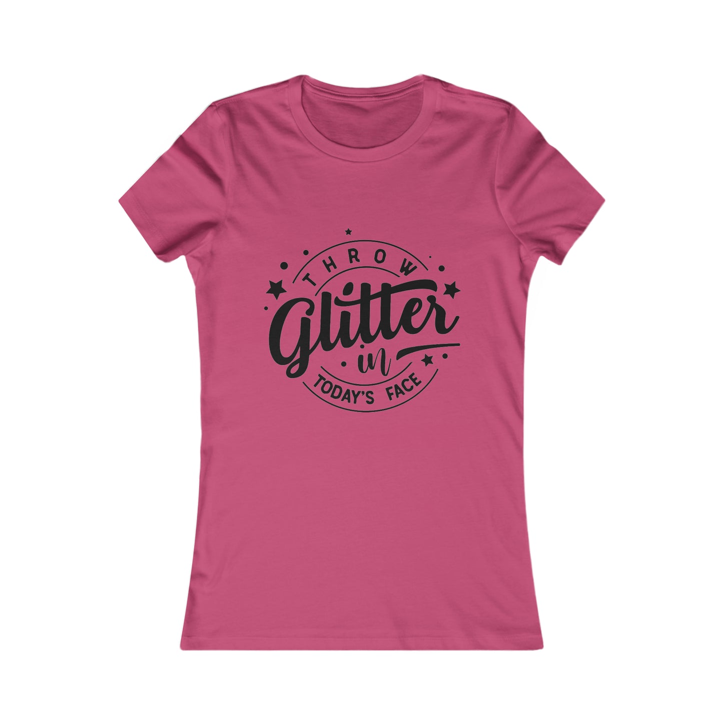 Throw Glitter Womens Fit Tee