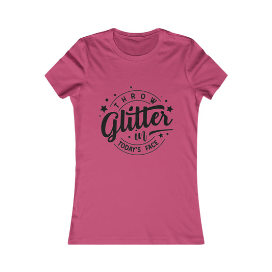 Throw Glitter Womens Fit Tee