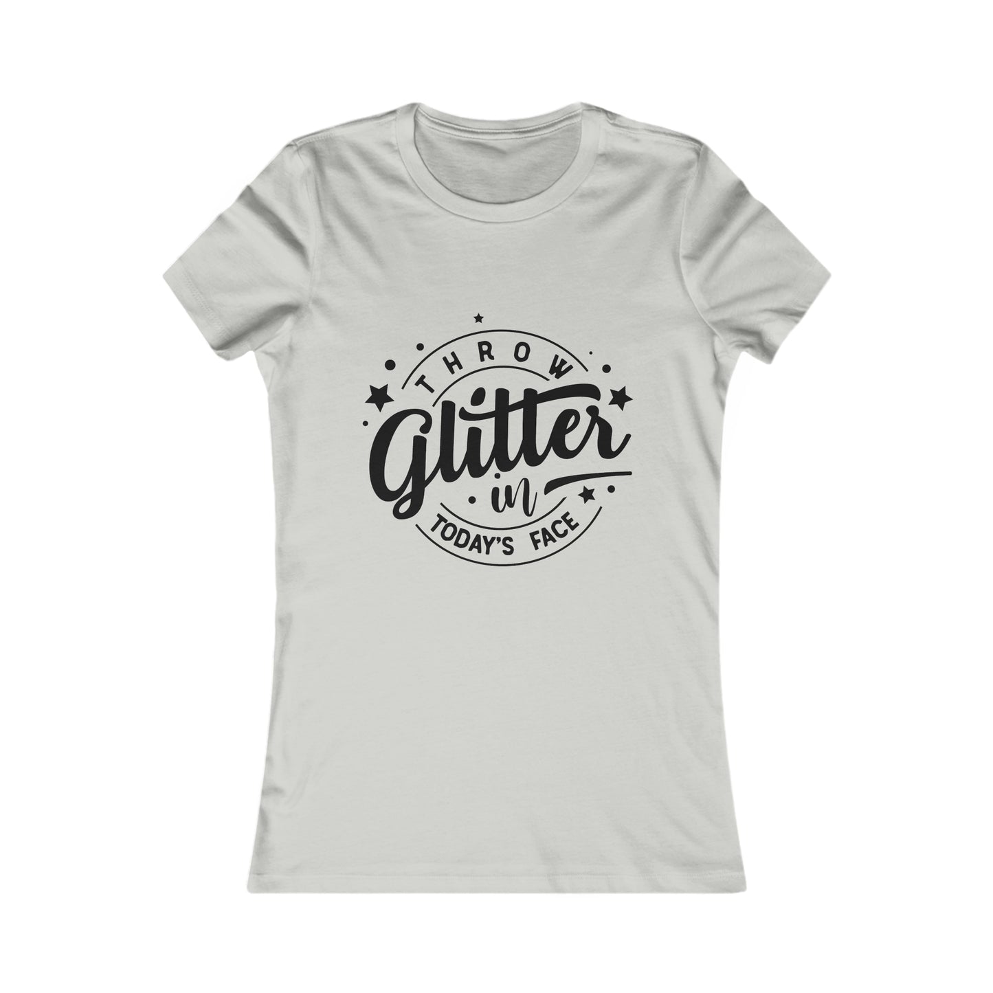 Throw Glitter Womens Fit Tee