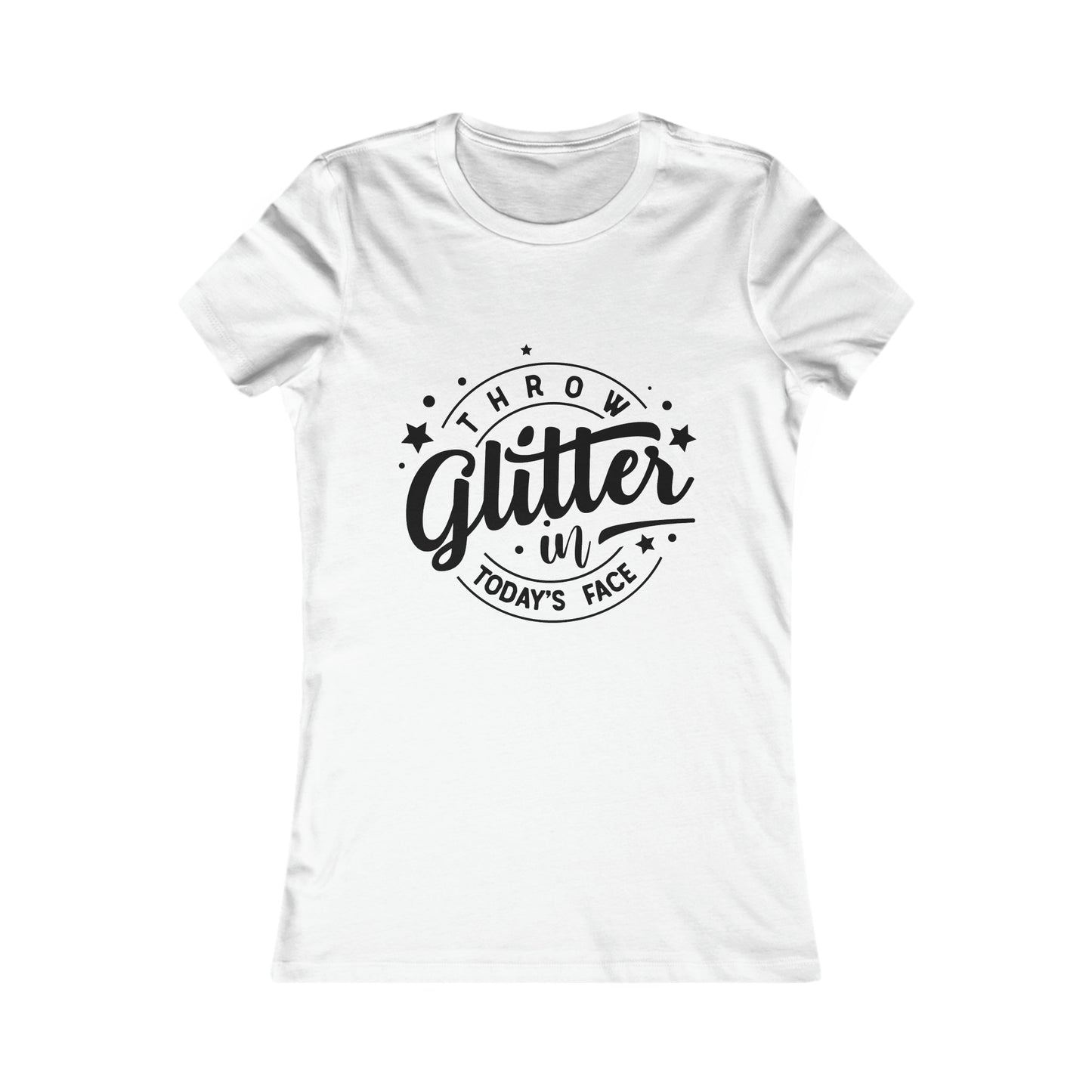 Throw Glitter Womens Fit Tee