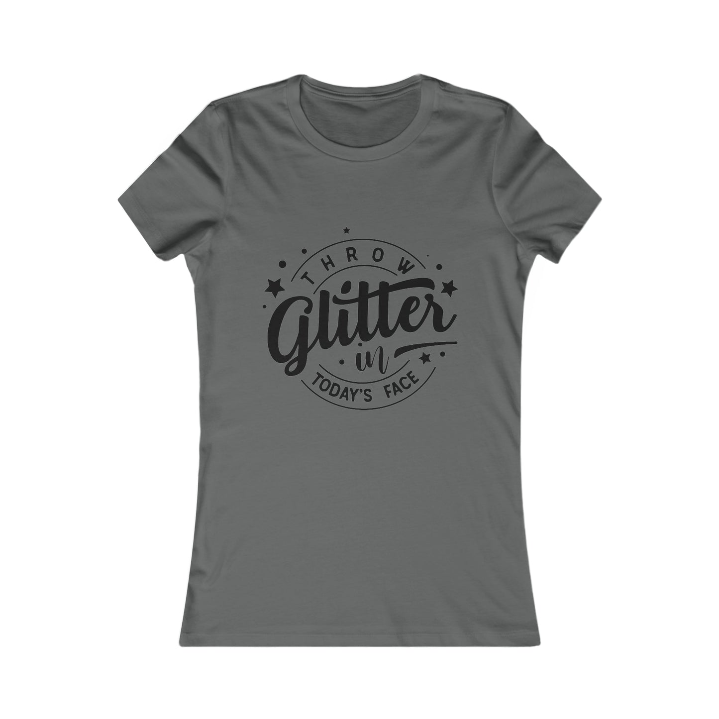 Throw Glitter Womens Fit Tee