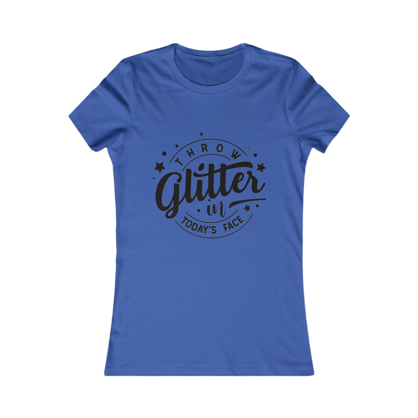 Throw Glitter Womens Fit Tee