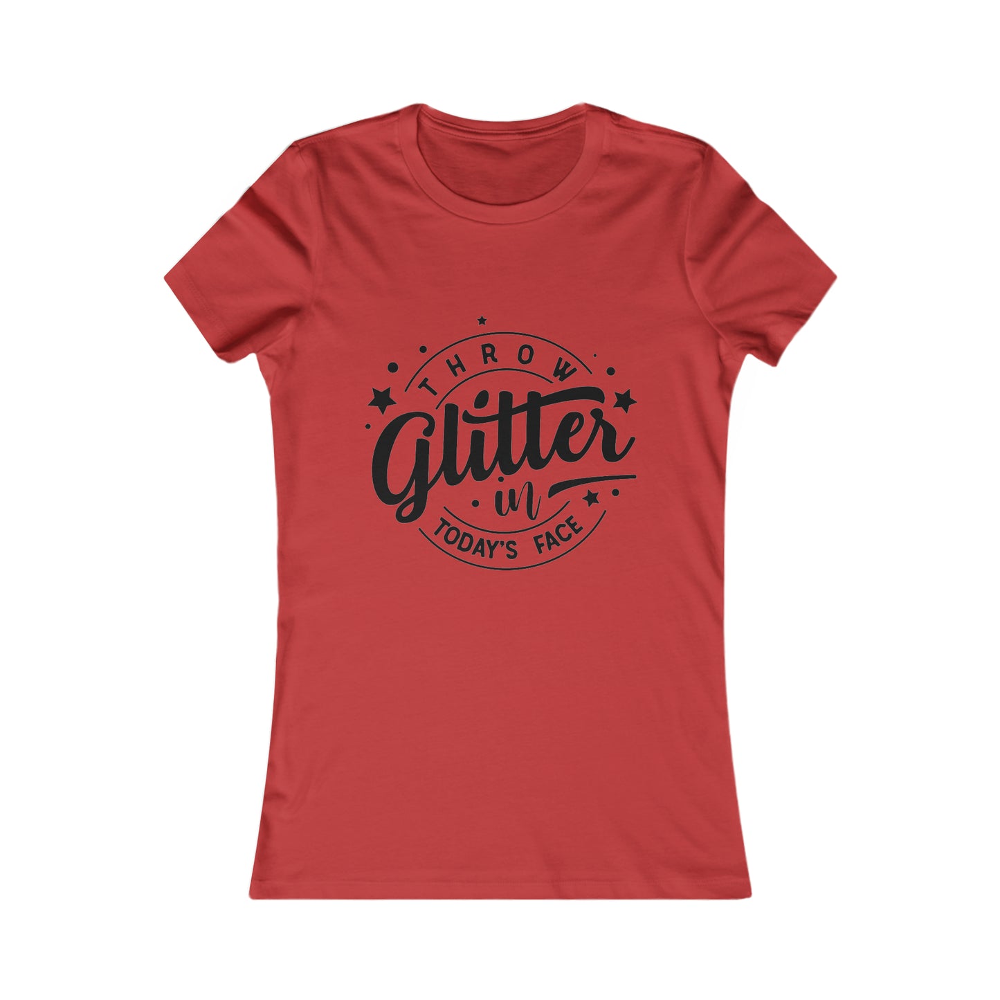 Throw Glitter Womens Fit Tee