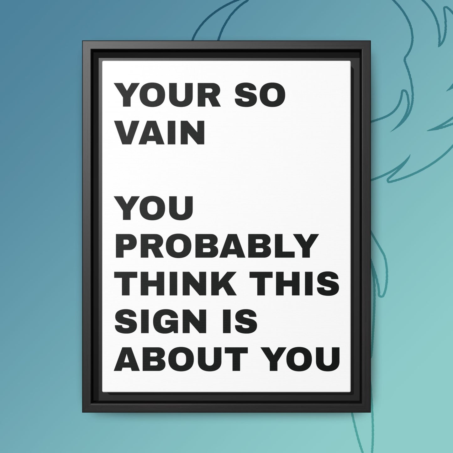 Vanity in its form