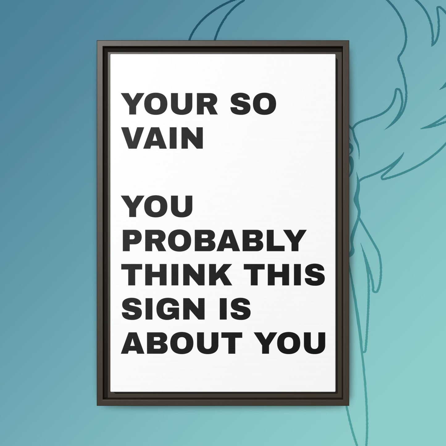Vanity in its form