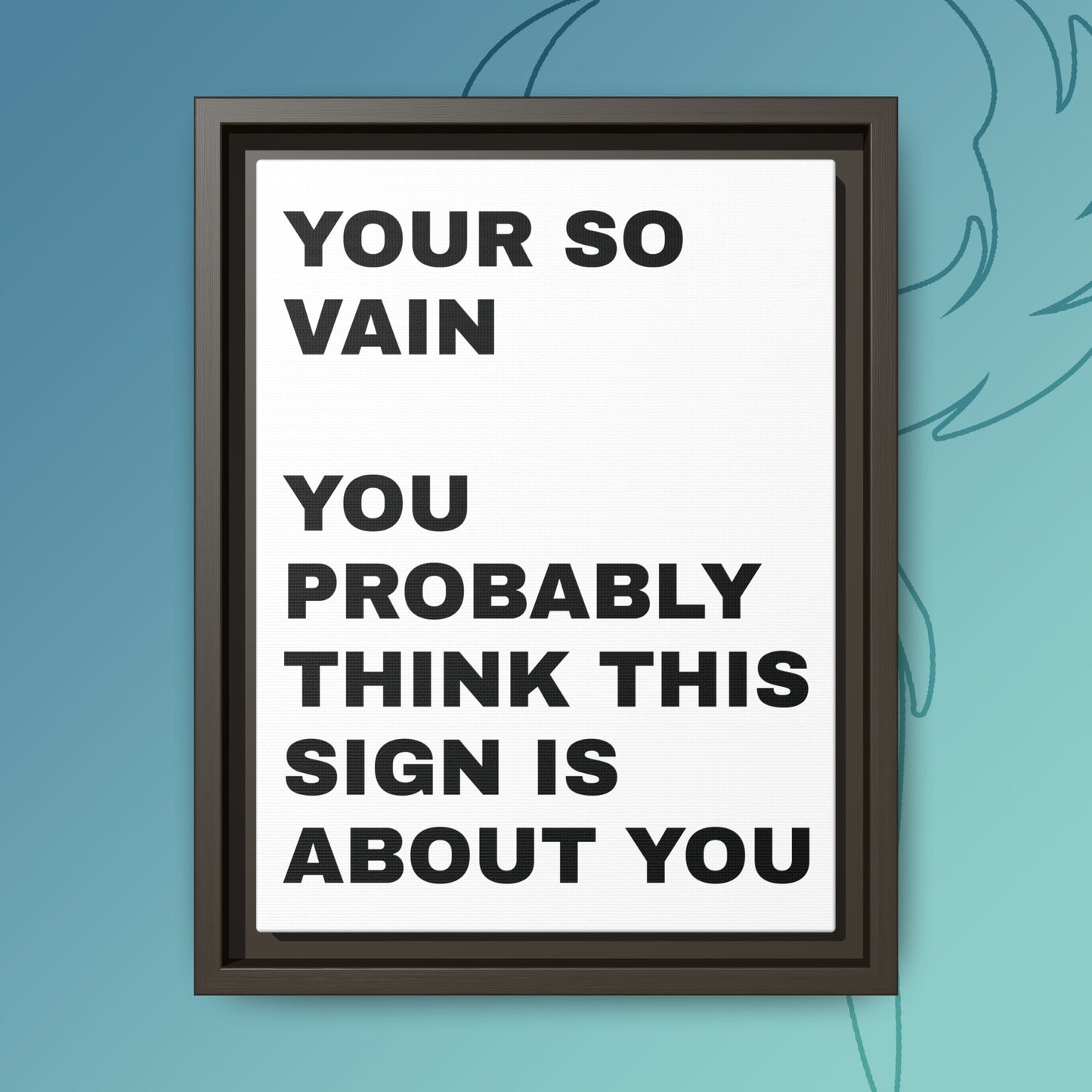 Vanity in its form