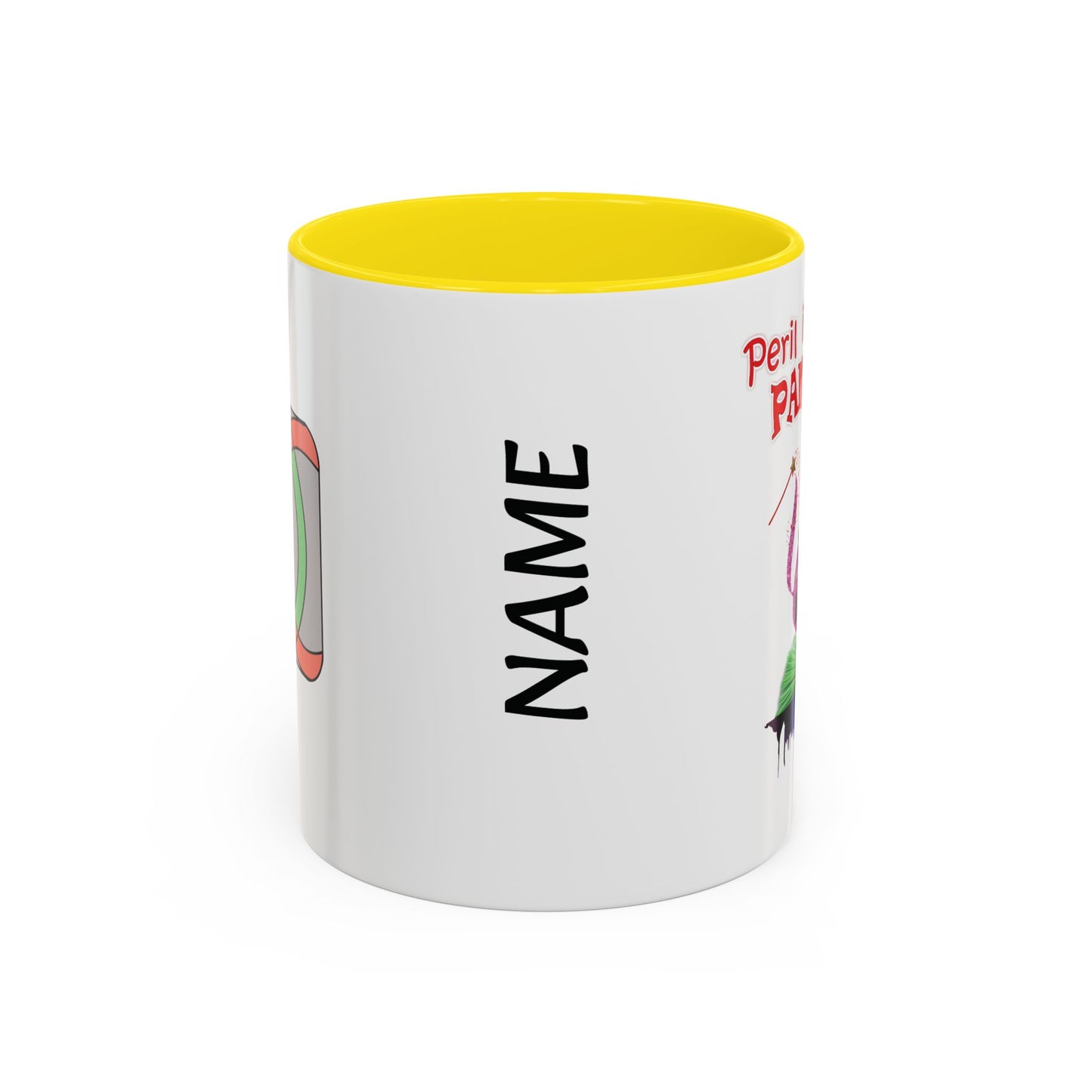 🎭 Hutton Drama Club – “Peril in Pantoland” Accent Coffee Mug