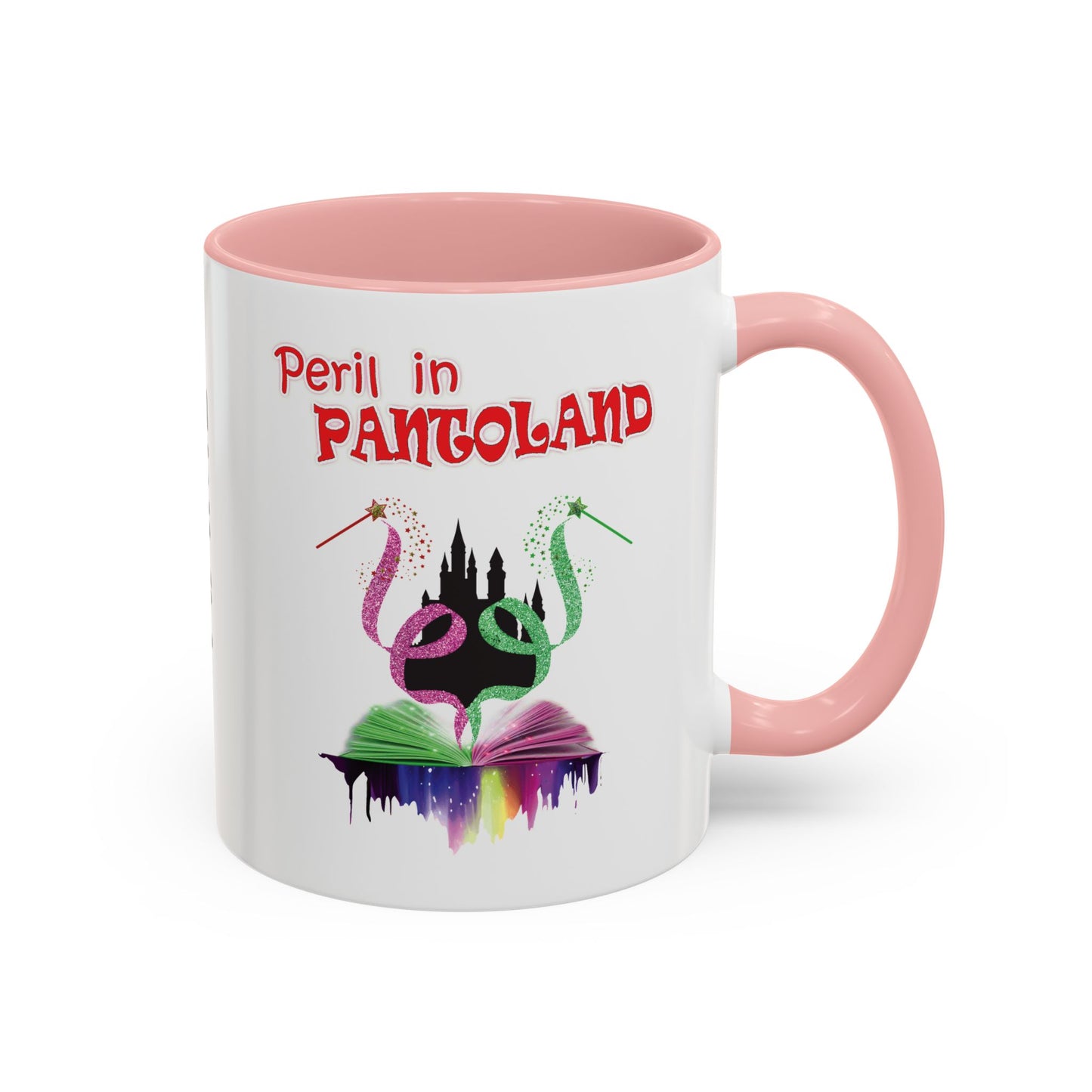 🎭 Hutton Drama Club – “Peril in Pantoland” Accent Coffee Mug
