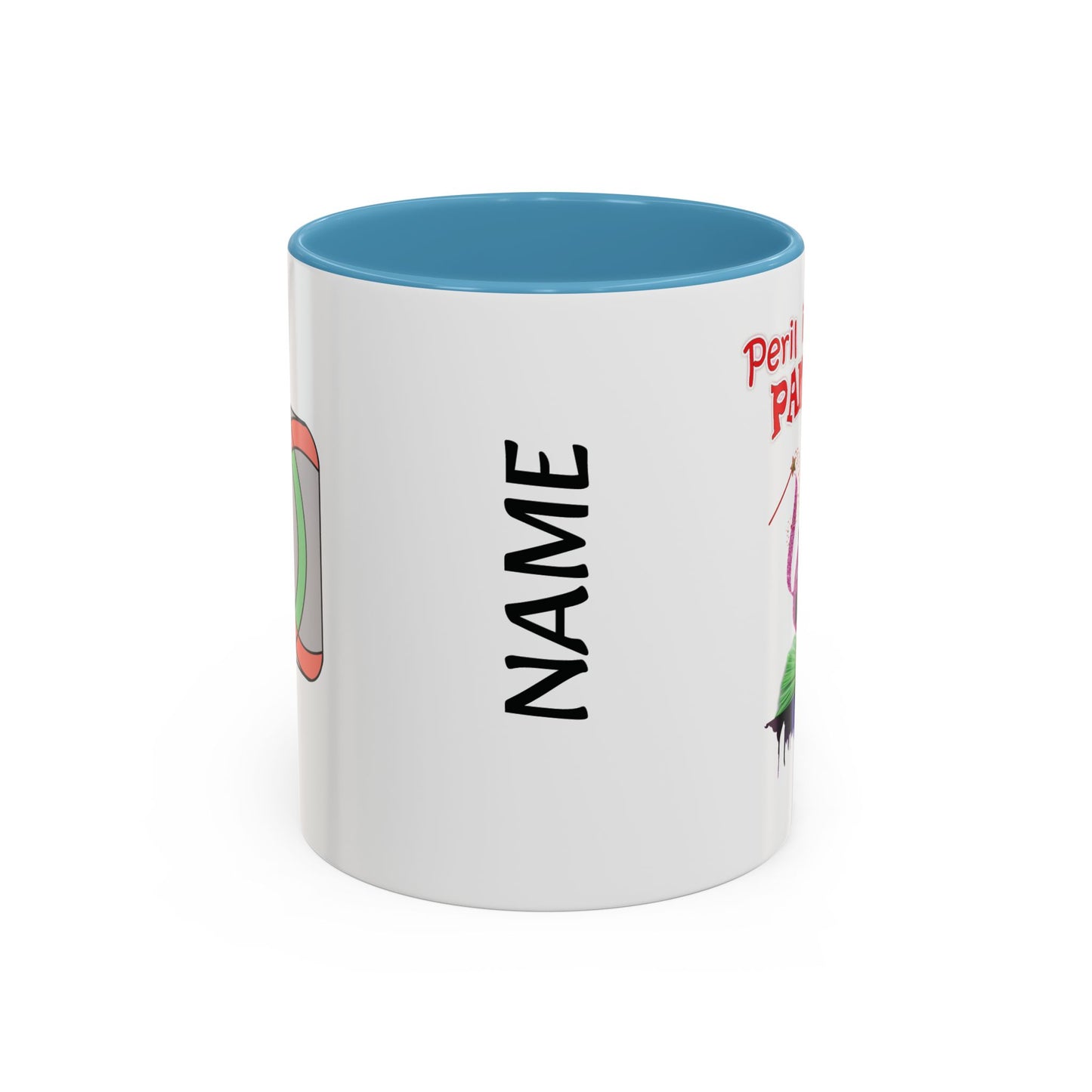 🎭 Hutton Drama Club – “Peril in Pantoland” Accent Coffee Mug
