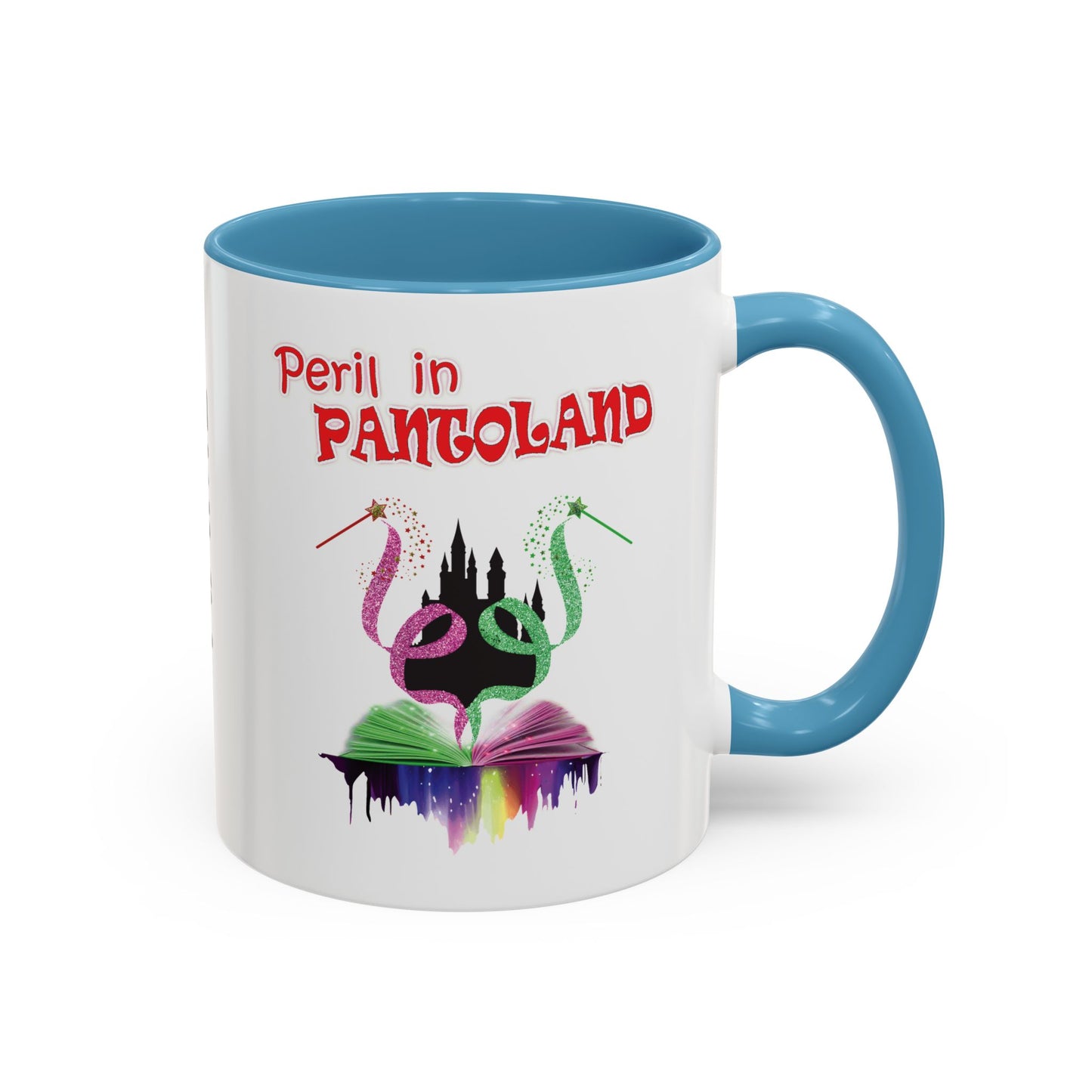 🎭 Hutton Drama Club – “Peril in Pantoland” Accent Coffee Mug