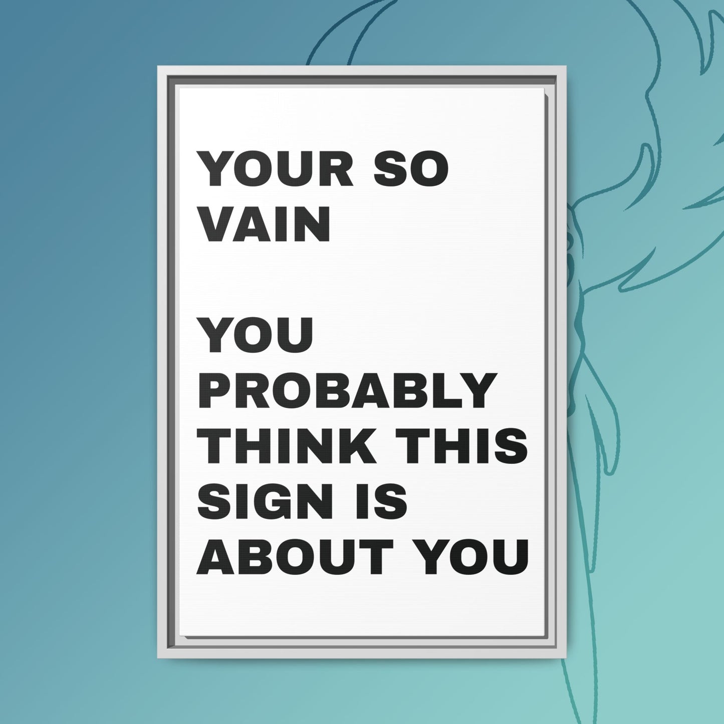 Vanity in its form