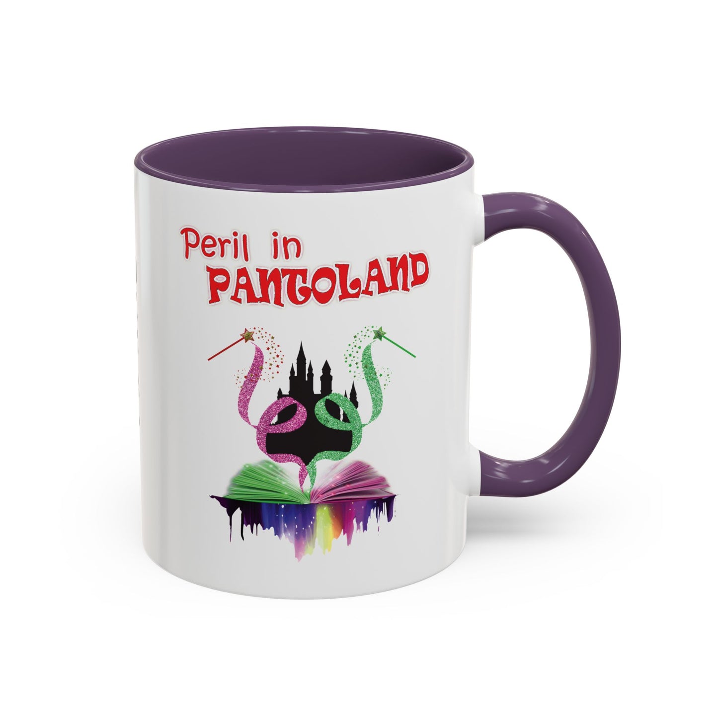 🎭 Hutton Drama Club – “Peril in Pantoland” Accent Coffee Mug