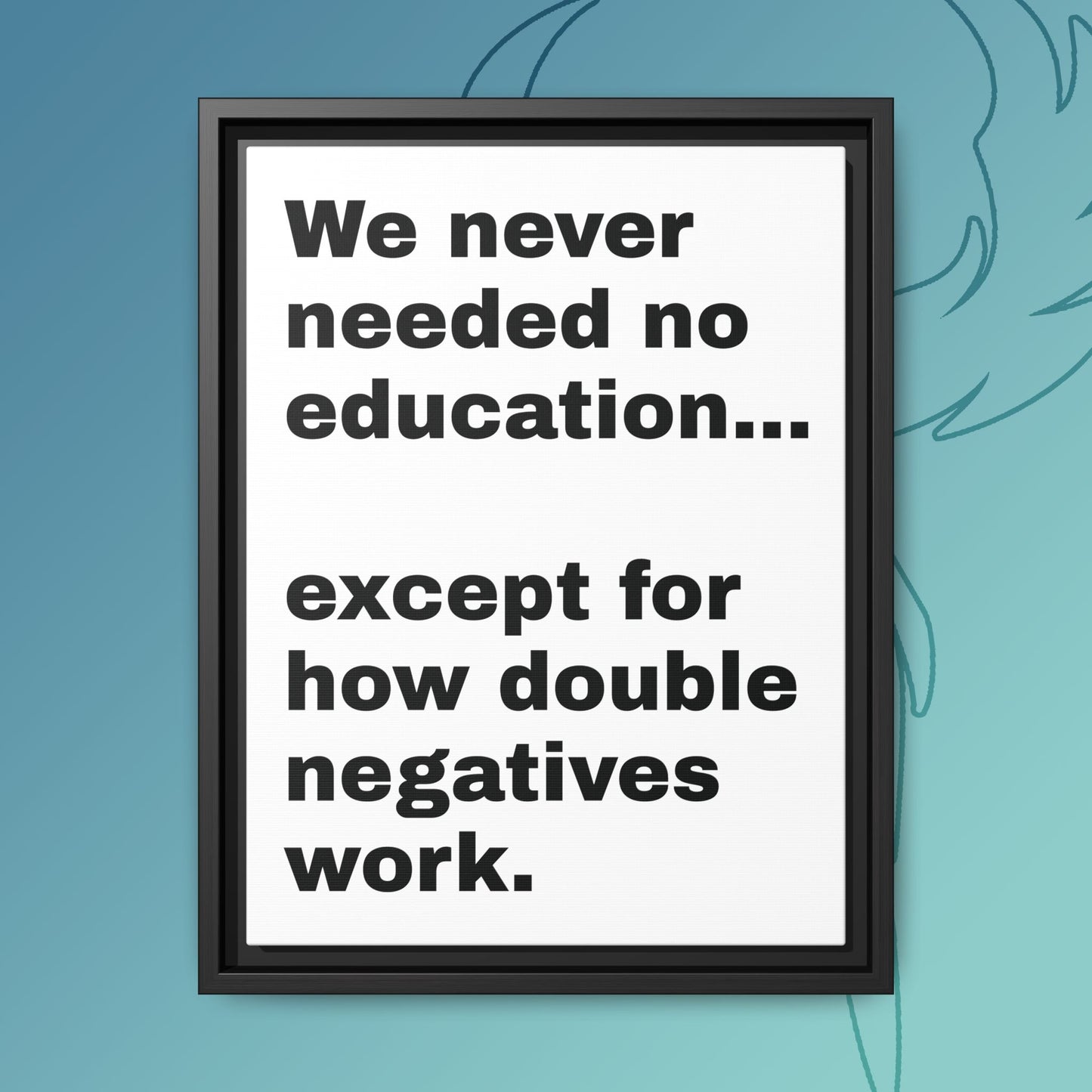 Psychedelic Education – The Double Negative Lesson