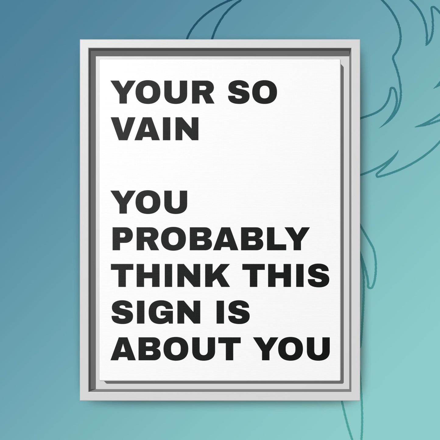 Vanity in its form