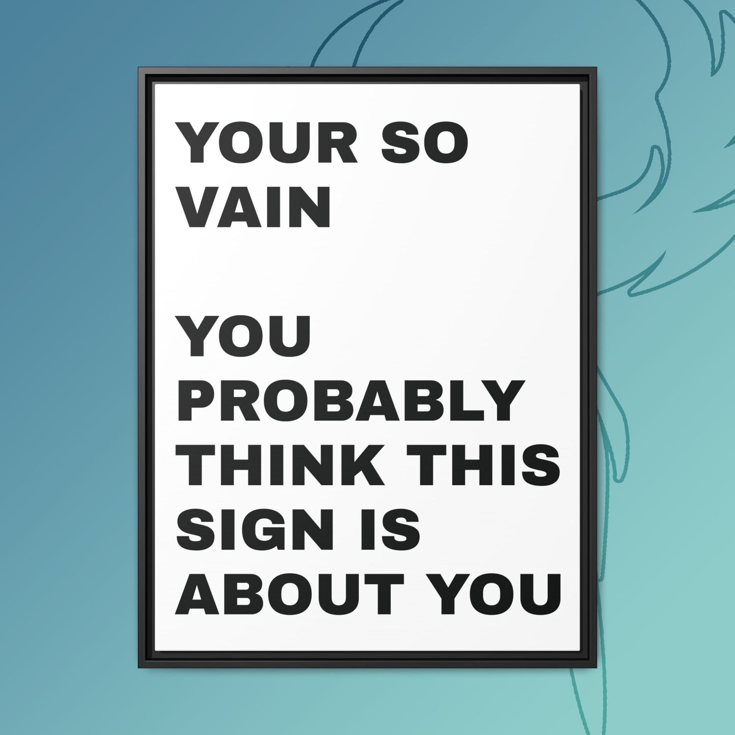 Vanity in its form