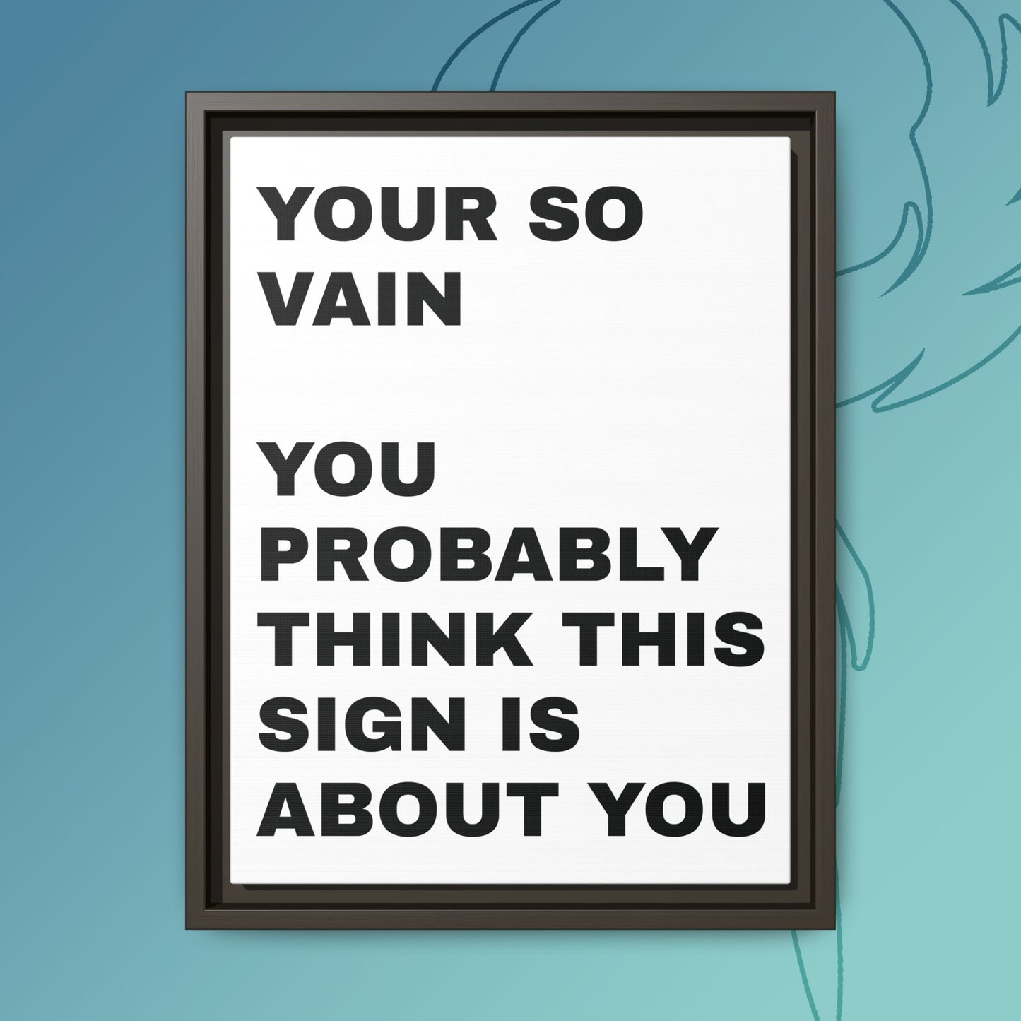 Vanity in its form