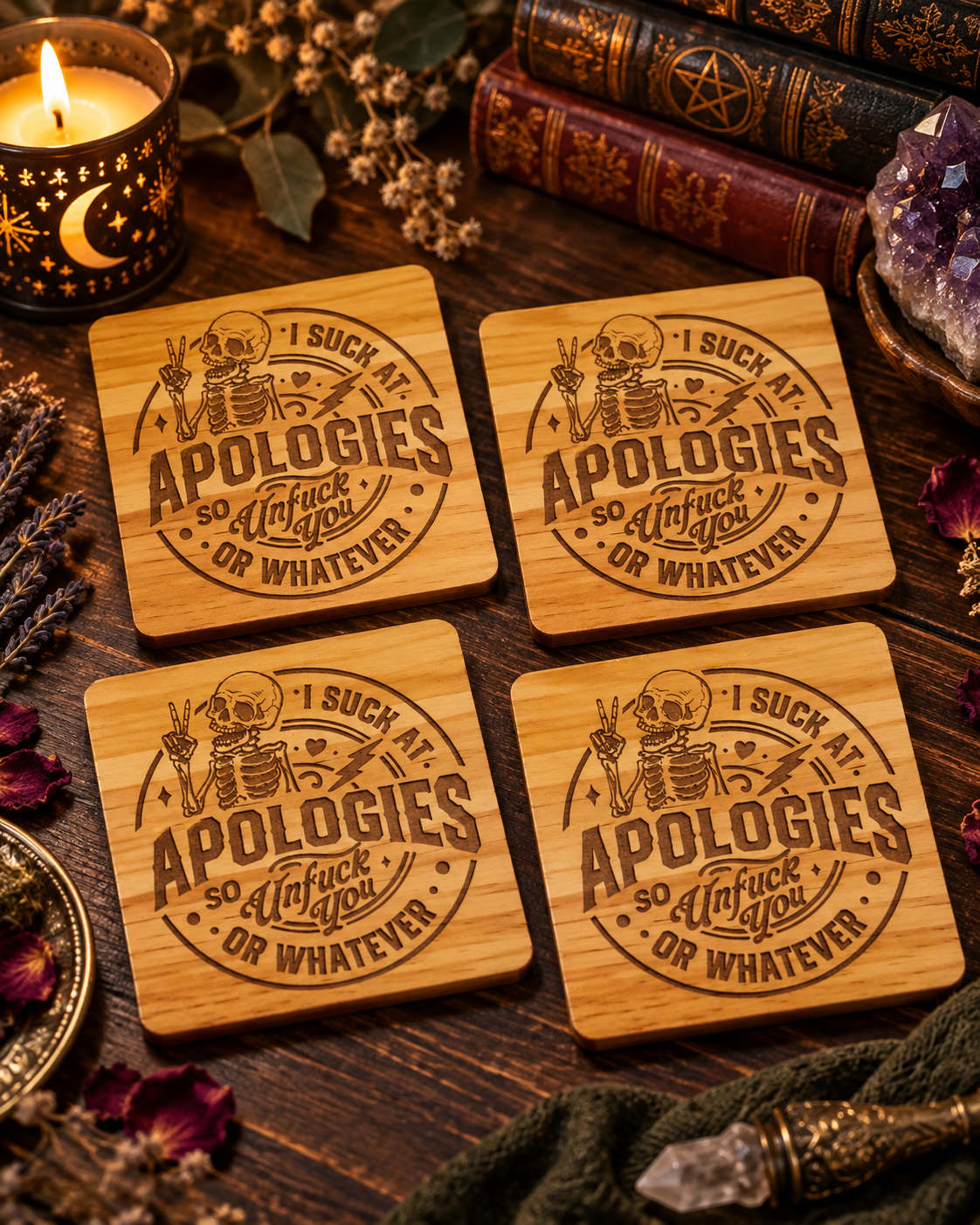 Suck at Apologies Coaster