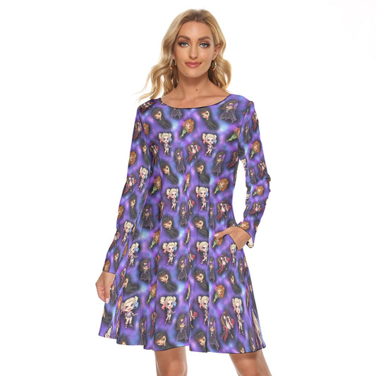 Villains Crew Neck Dress