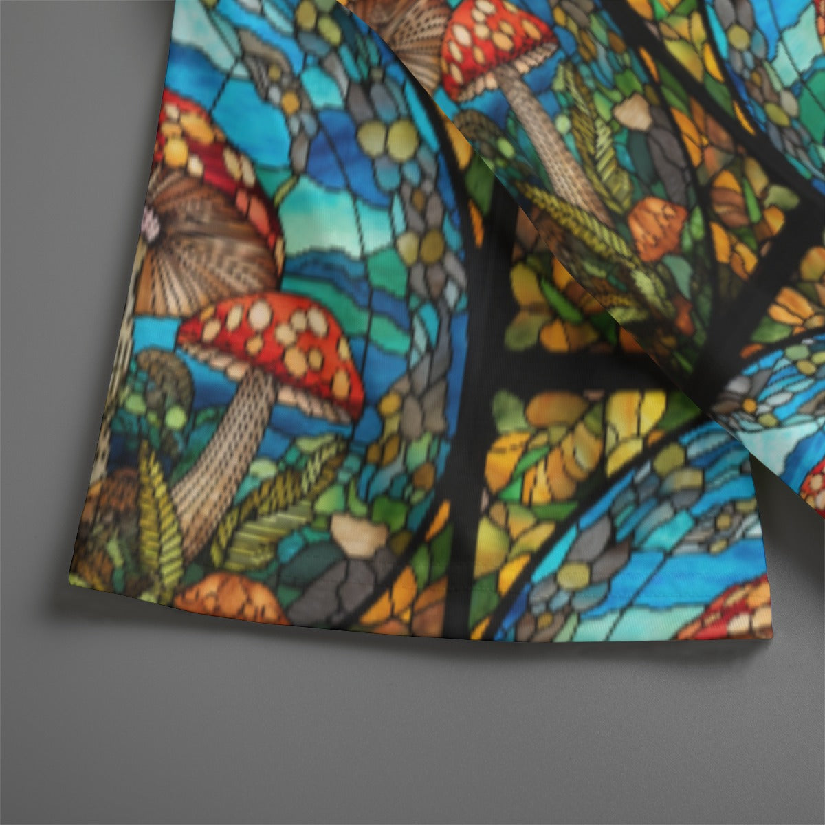 Stained Glass Mushroom Short Sleeve Dress
