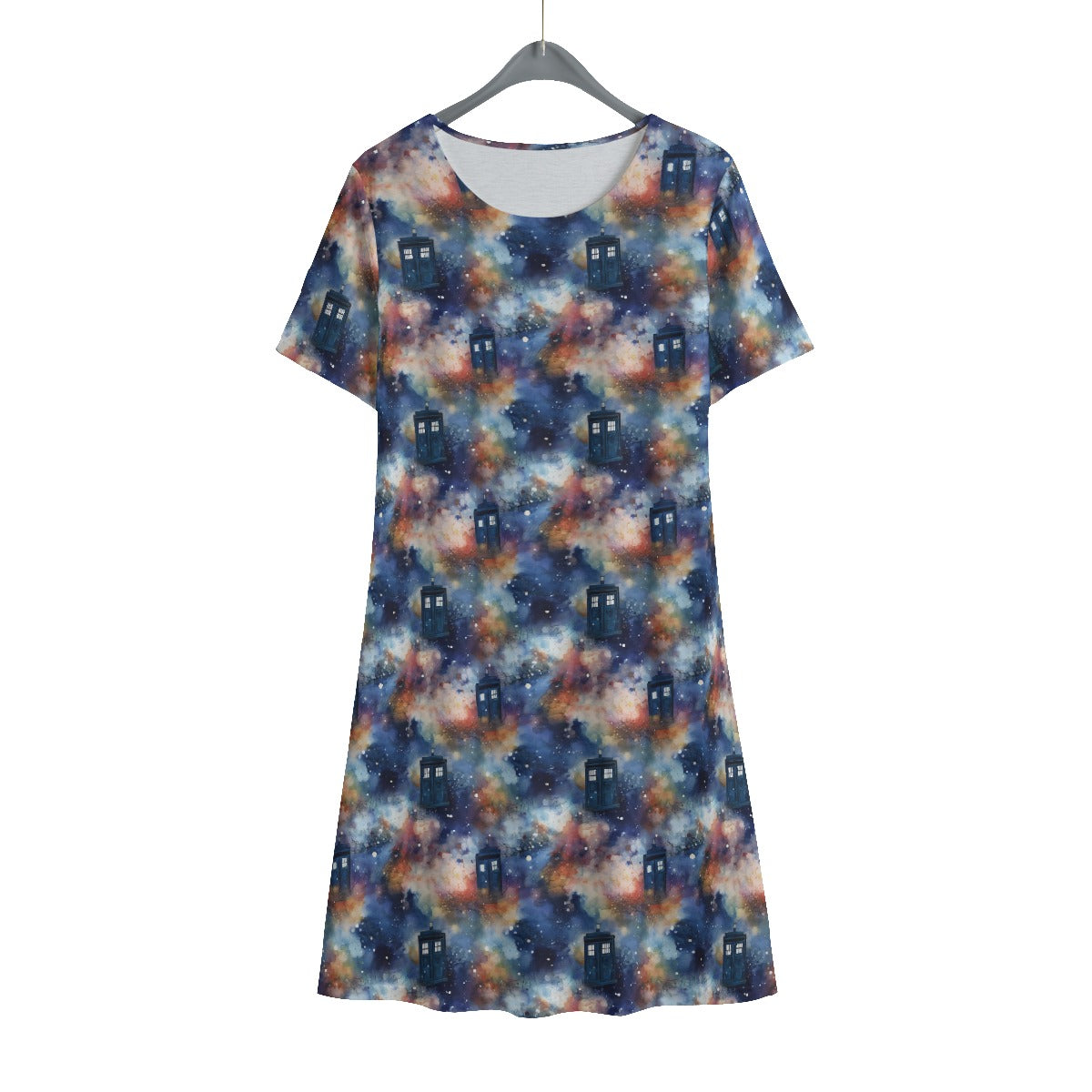 Police Box Aurora Short Sleeve Dress