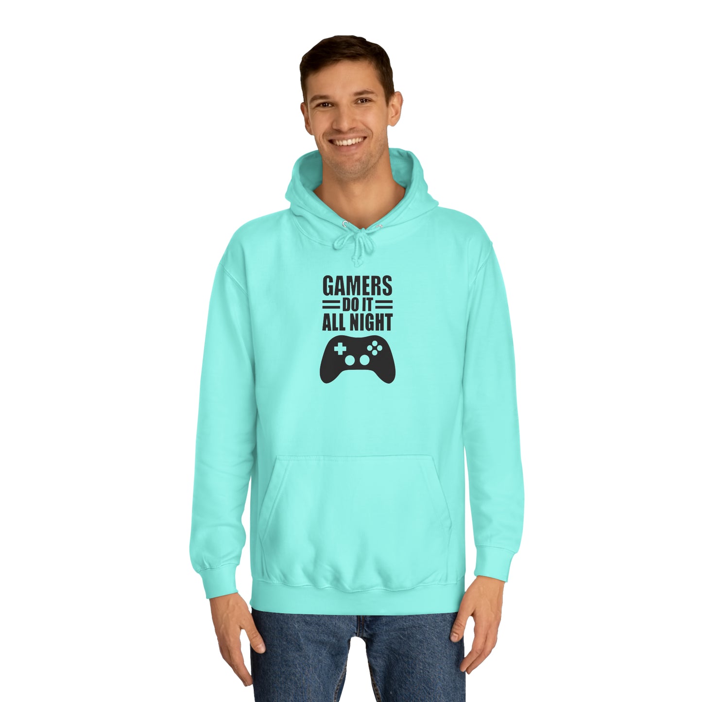 Gamer: Do it All Night College Hoodie