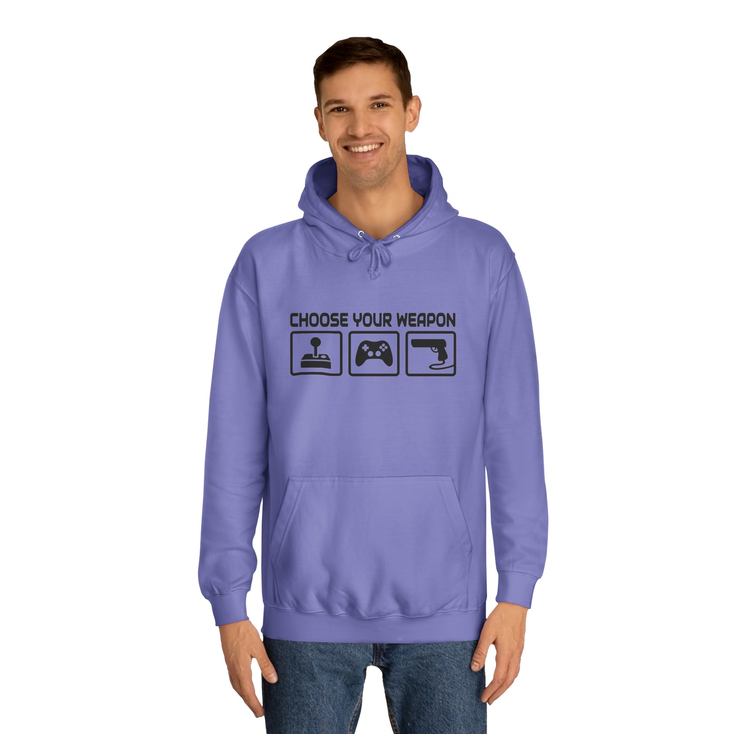 Gamer Choose Your Weapon College Hoodie