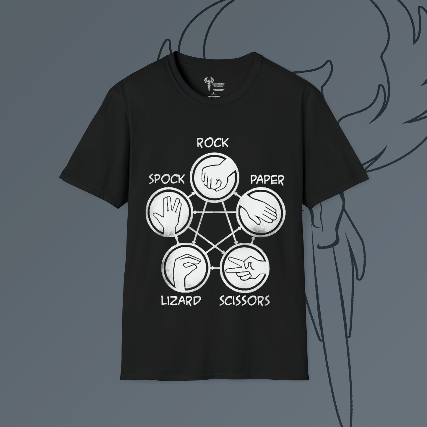 Rock Paper Scissors Lizard Spock Softstyle T-Shirt