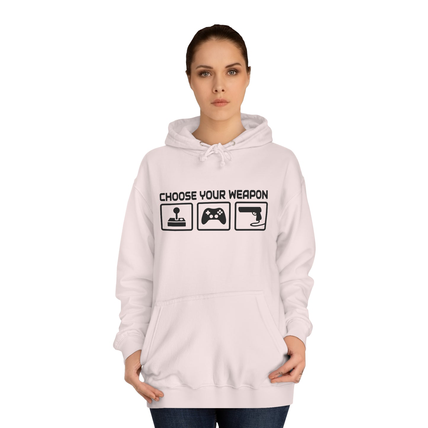 Gamer Choose Your Weapon College Hoodie