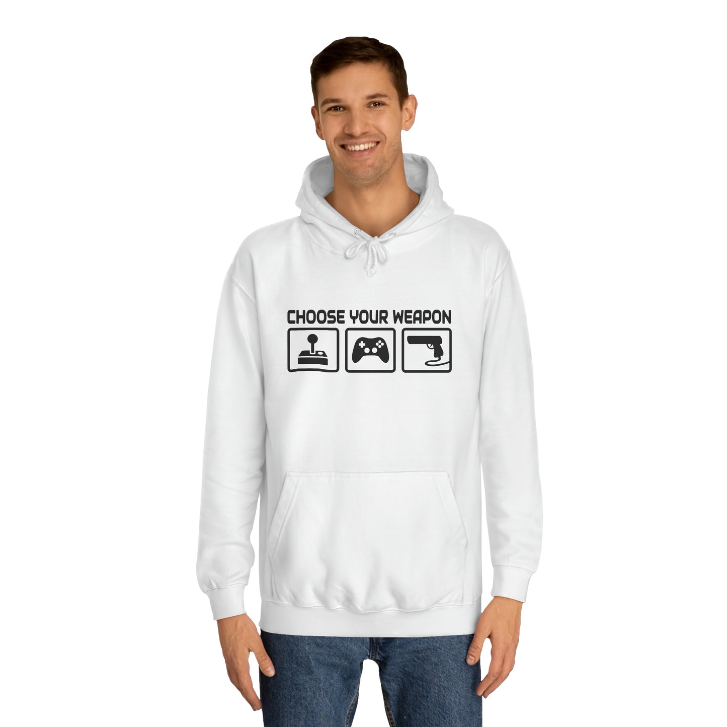 Gamer Choose Your Weapon College Hoodie