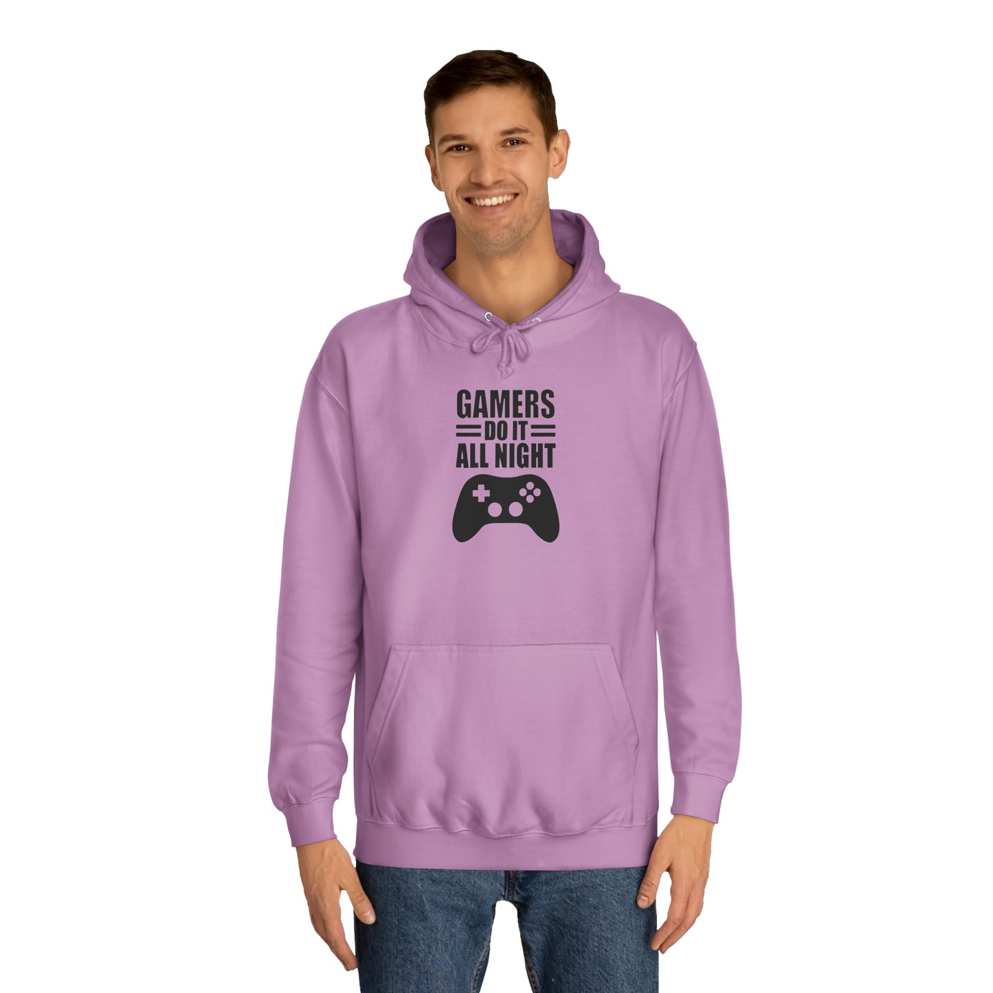 Gamer: Do it All Night College Hoodie