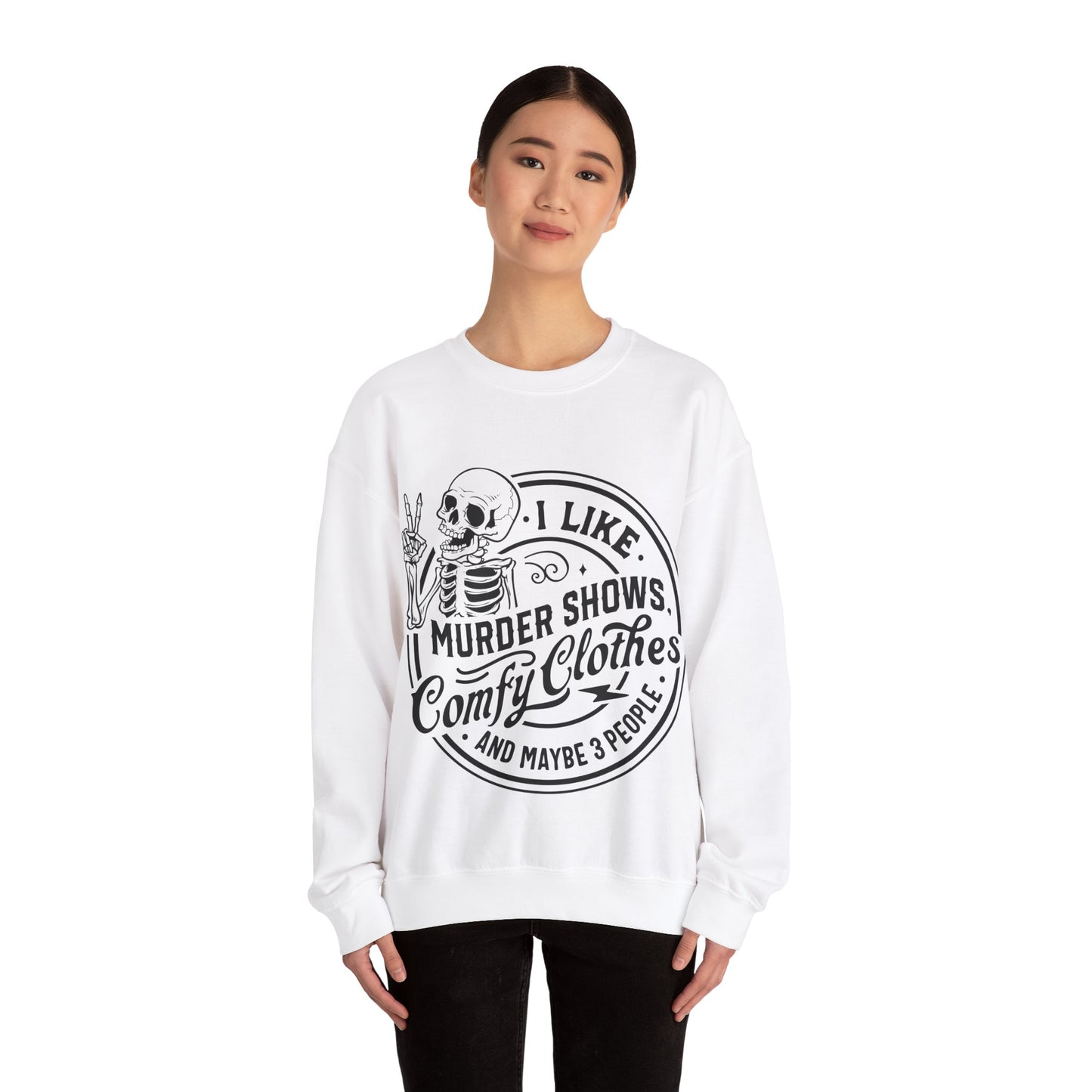 I like murder shows Crewneck Sweatshirt