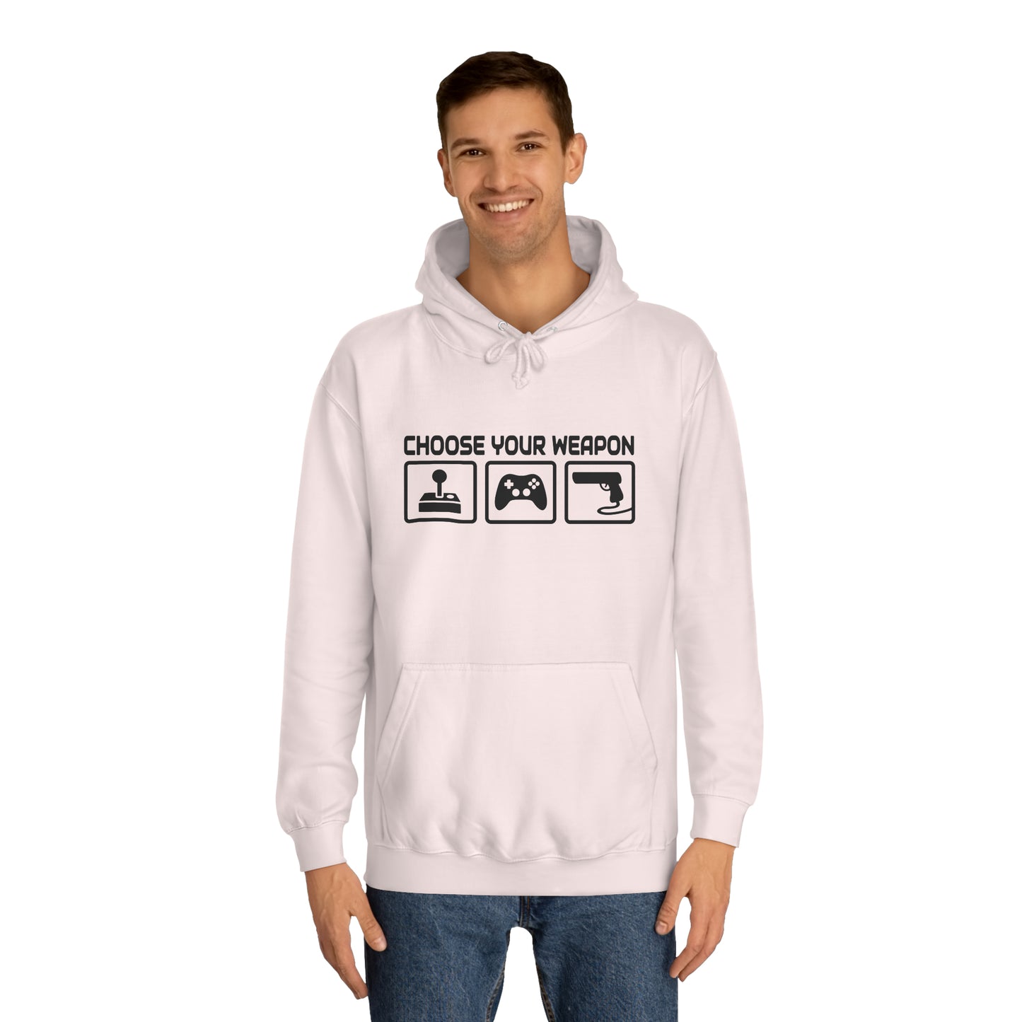 Gamer Choose Your Weapon College Hoodie