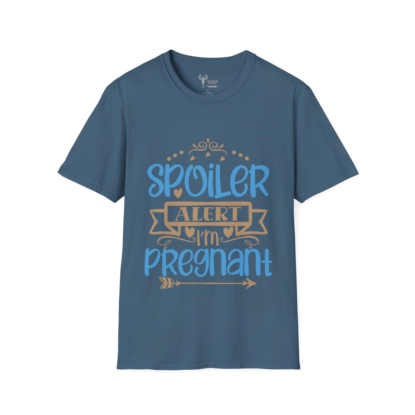 Pregnant Spoiler Alert Softstyle T-Shirt