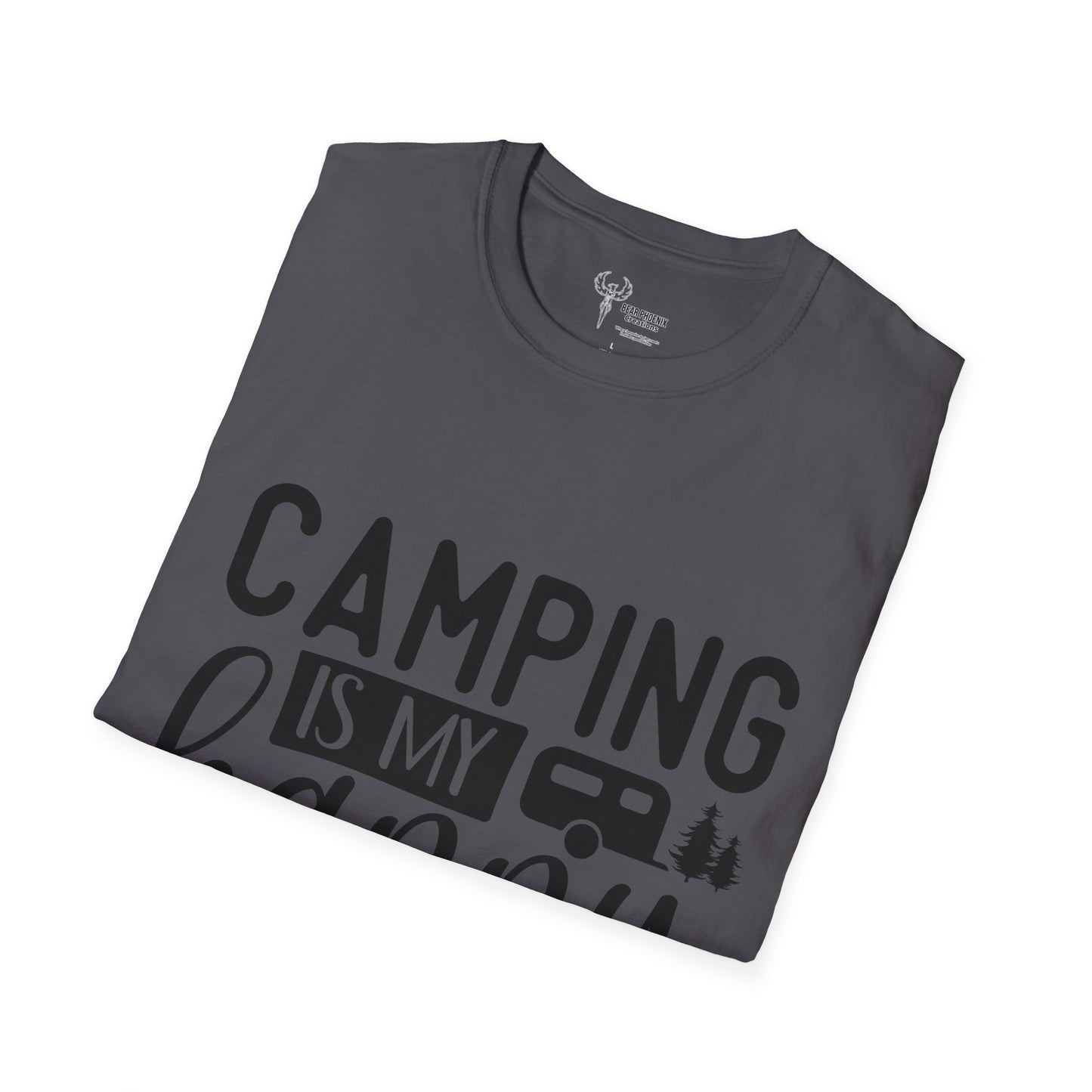 Camping is my happy place Softstyle T-Shirt