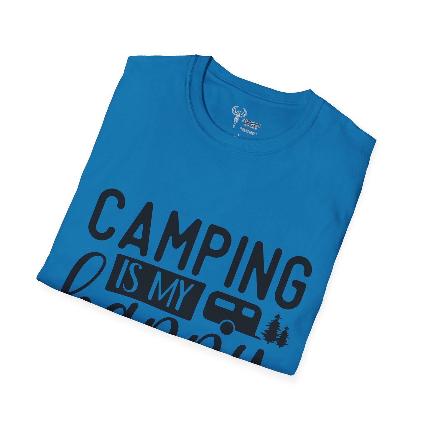 Camping is my happy place Softstyle T-Shirt