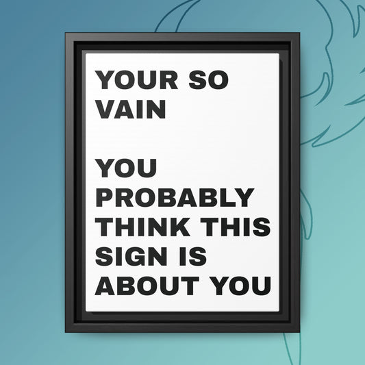 Vanity in its form