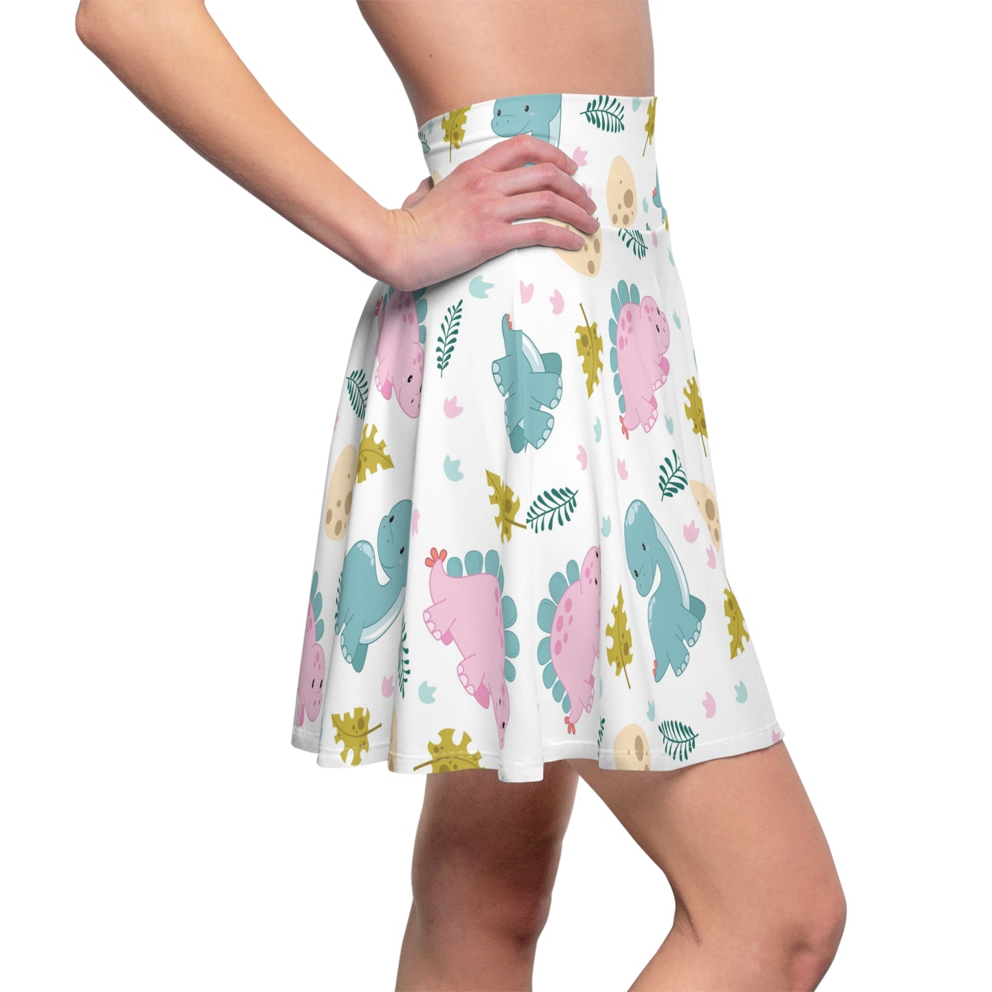 Pastel Dinosaur Women's Skater Skirt