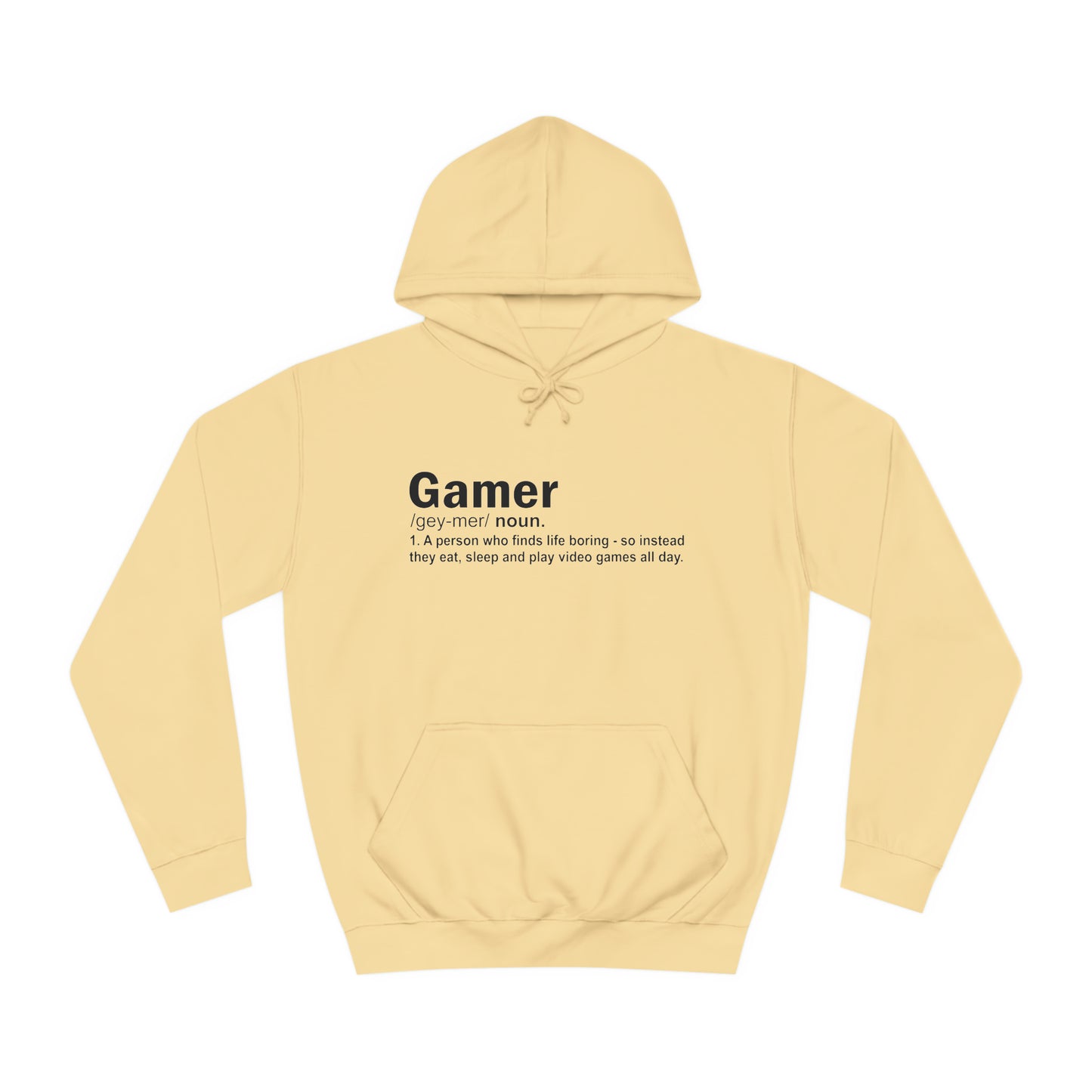 Gamer: Definition College Hoodie