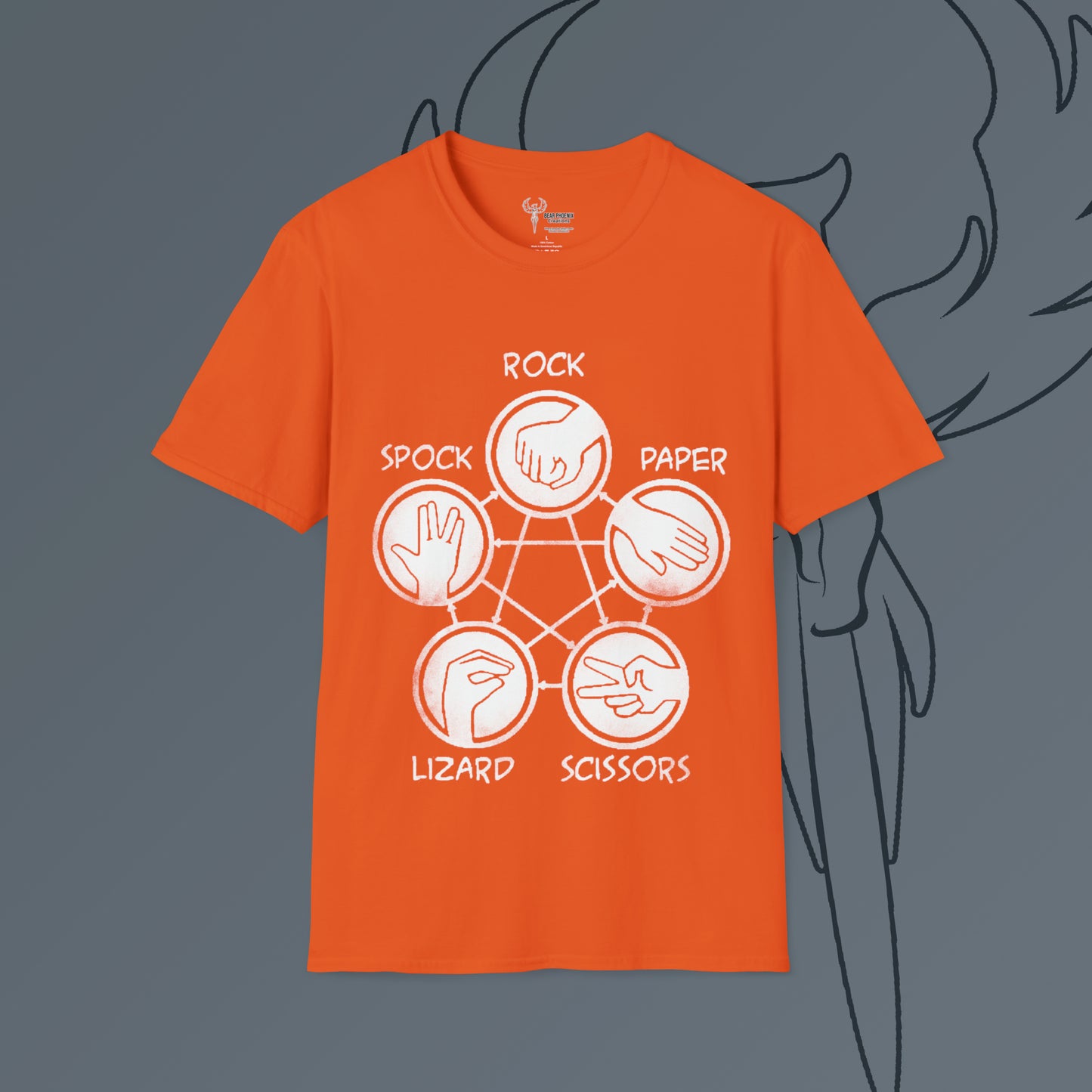 Rock Paper Scissors Lizard Spock Softstyle T-Shirt