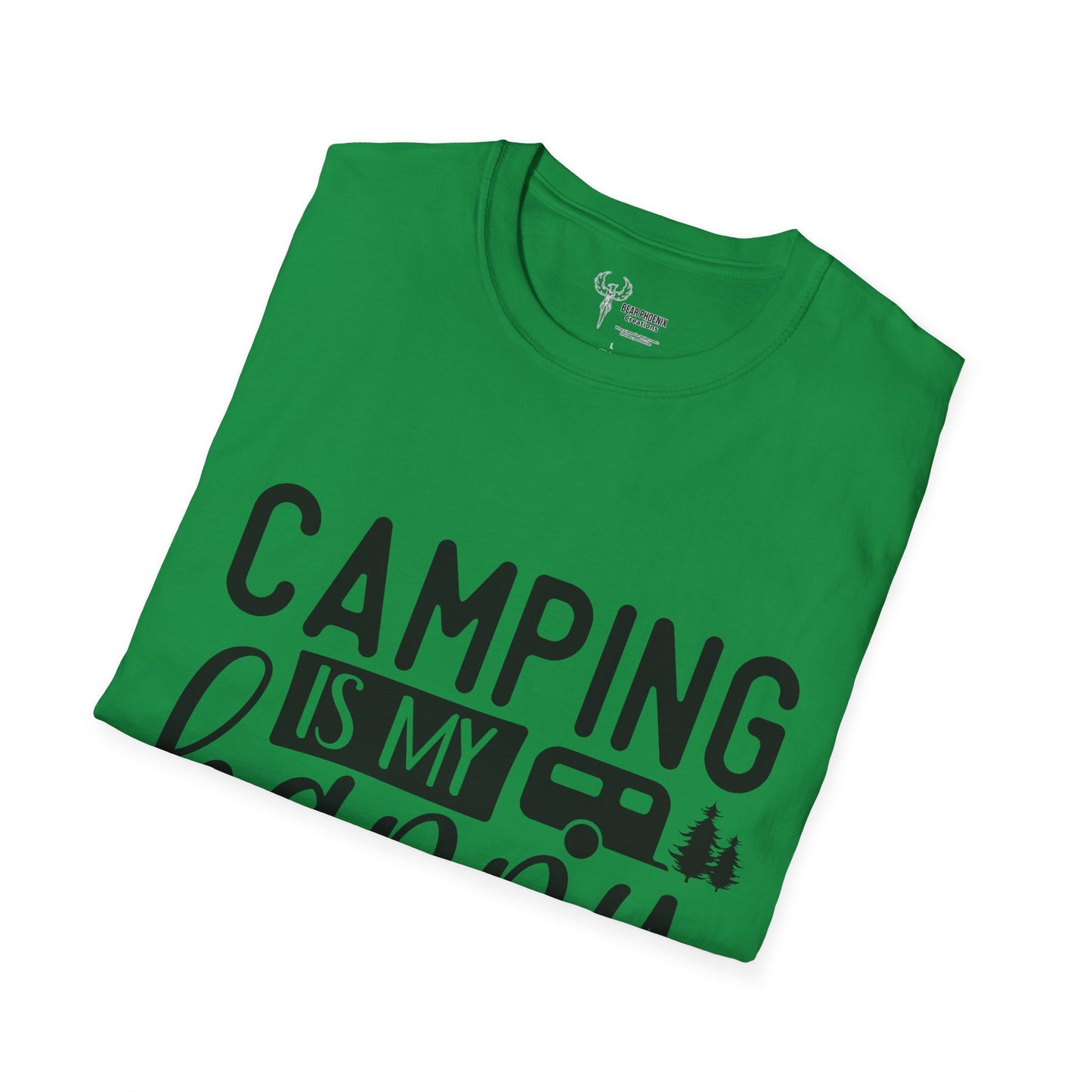 Camping is my happy place Softstyle T-Shirt