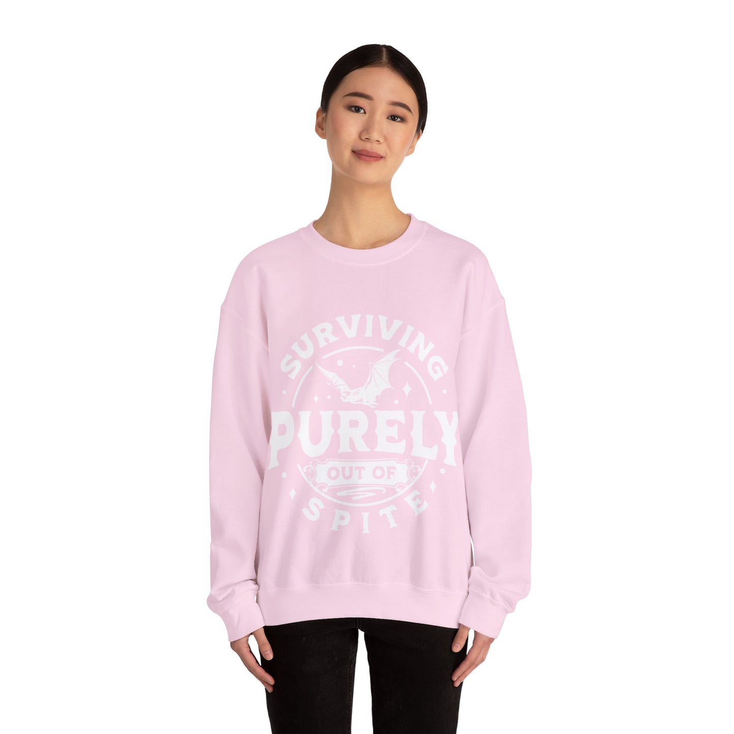 Surviving out of spite Crewneck Sweatshirt