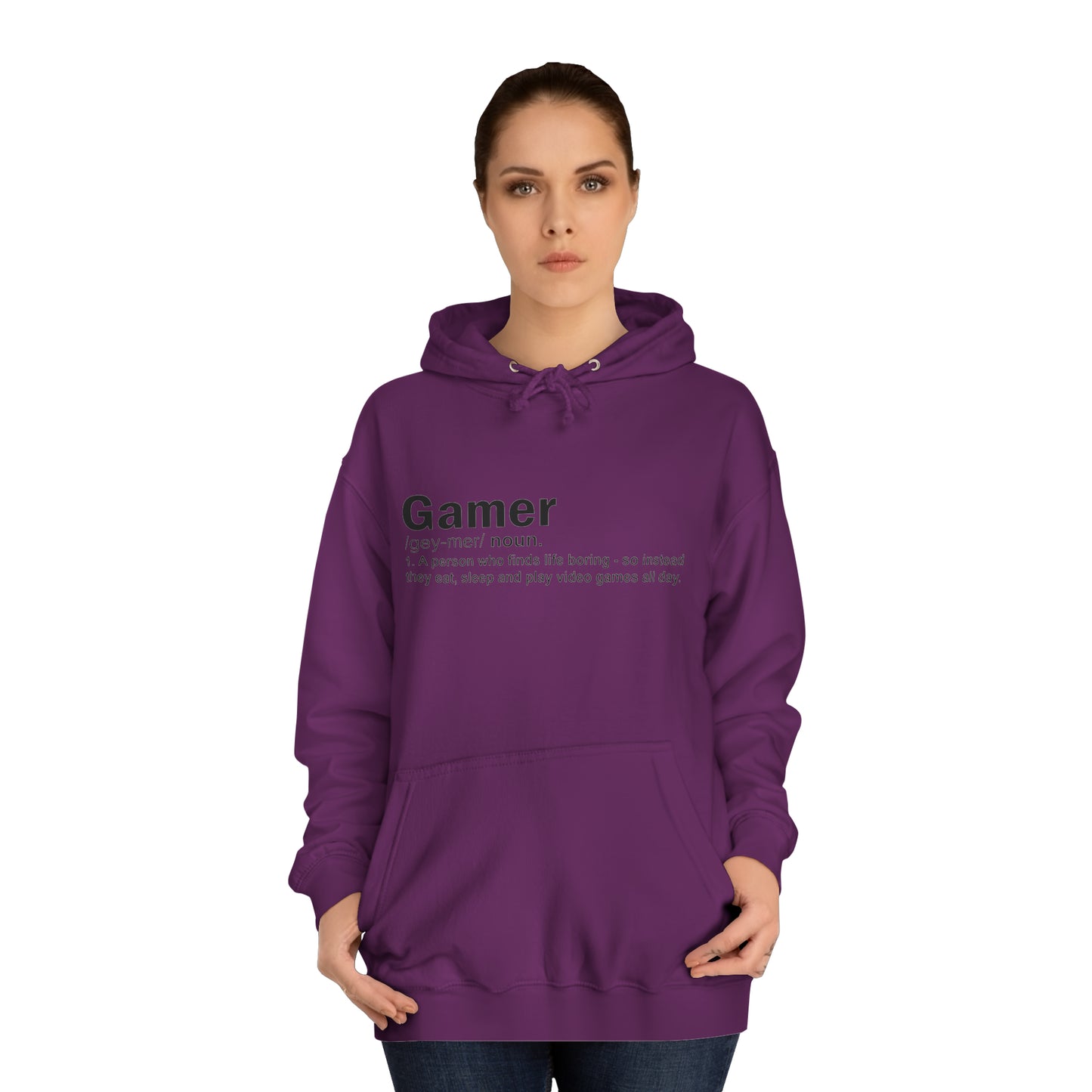 Gamer: Definition College Hoodie