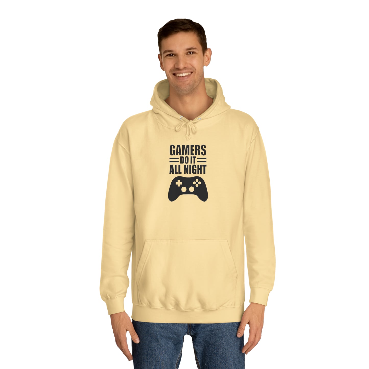 Gamer: Do it All Night College Hoodie