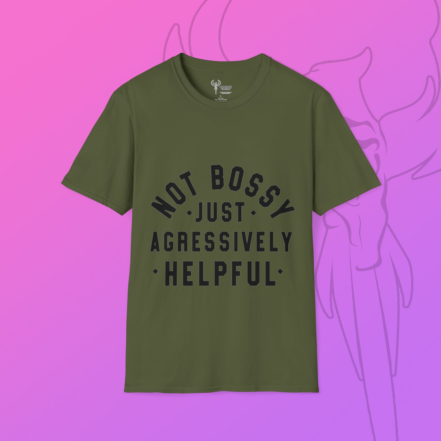 Agressively helpful Softstyle T-Shirt