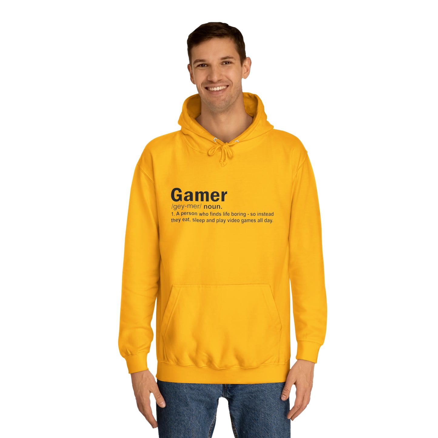 Gamer: Definition College Hoodie