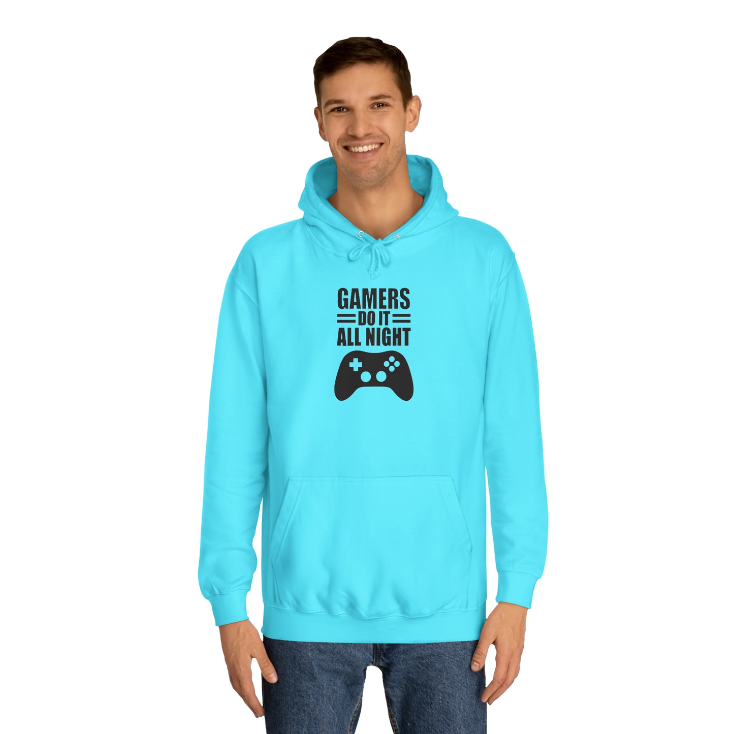 Gamer: Do it All Night College Hoodie