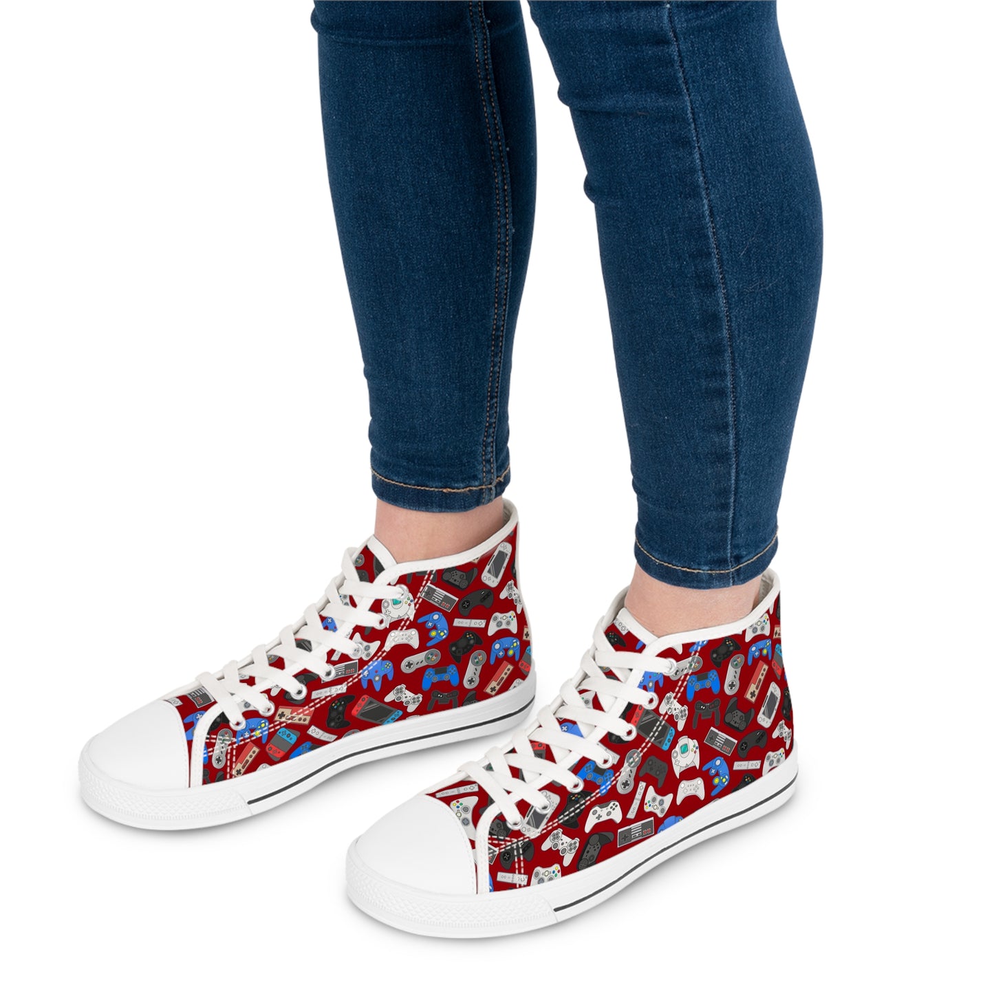 Red Gamers High Tops (Womens)