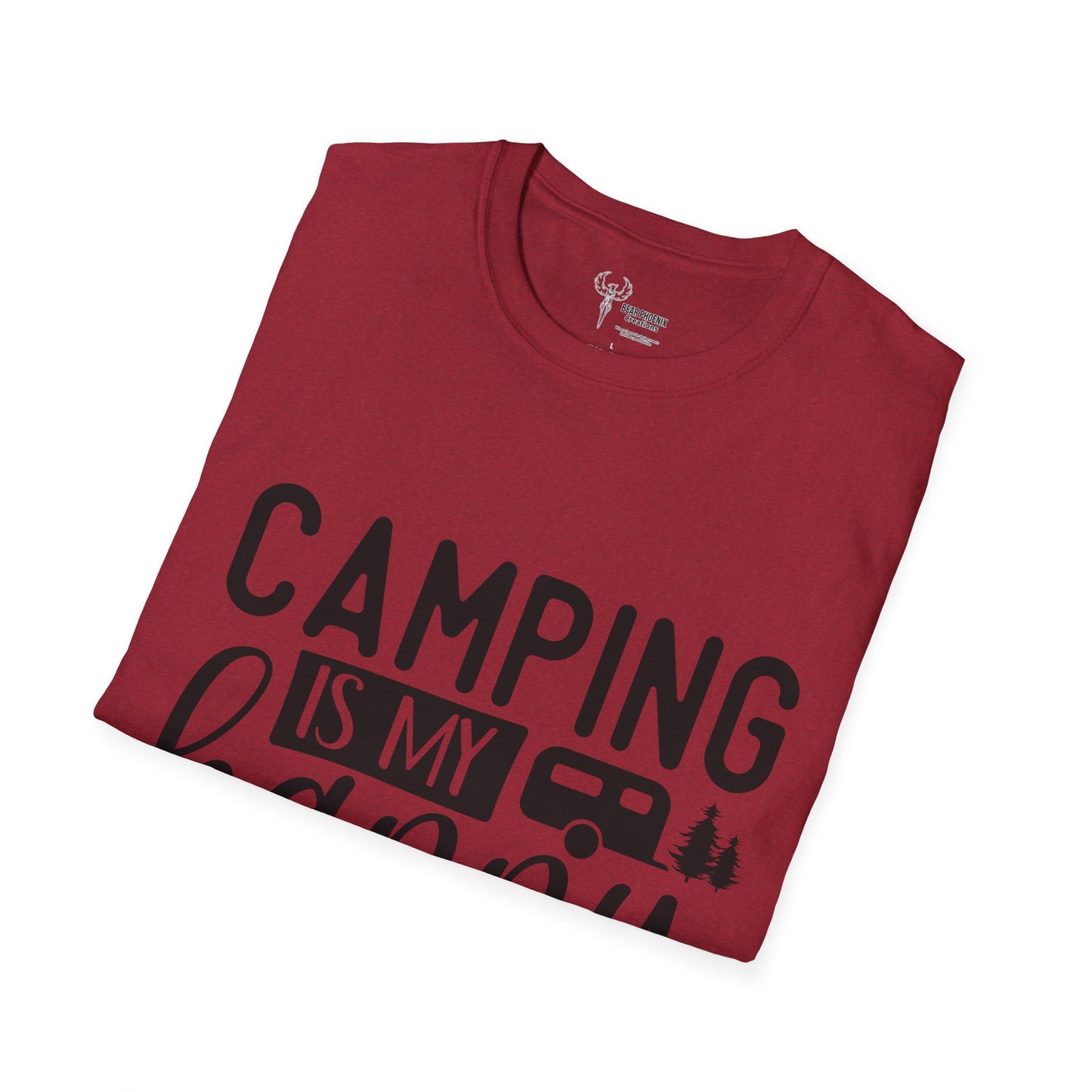 Camping is my happy place Softstyle T-Shirt