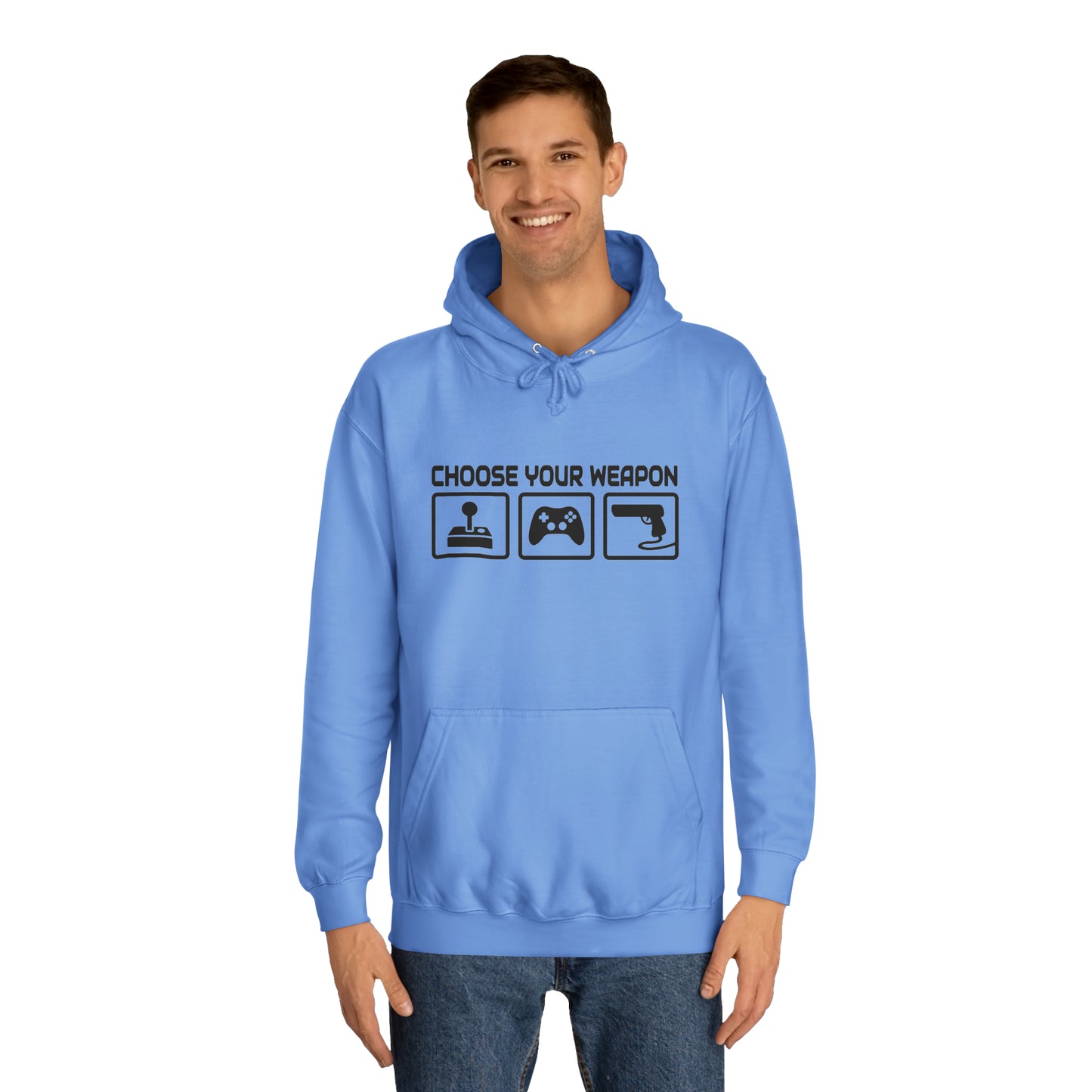 Gamer Choose Your Weapon College Hoodie